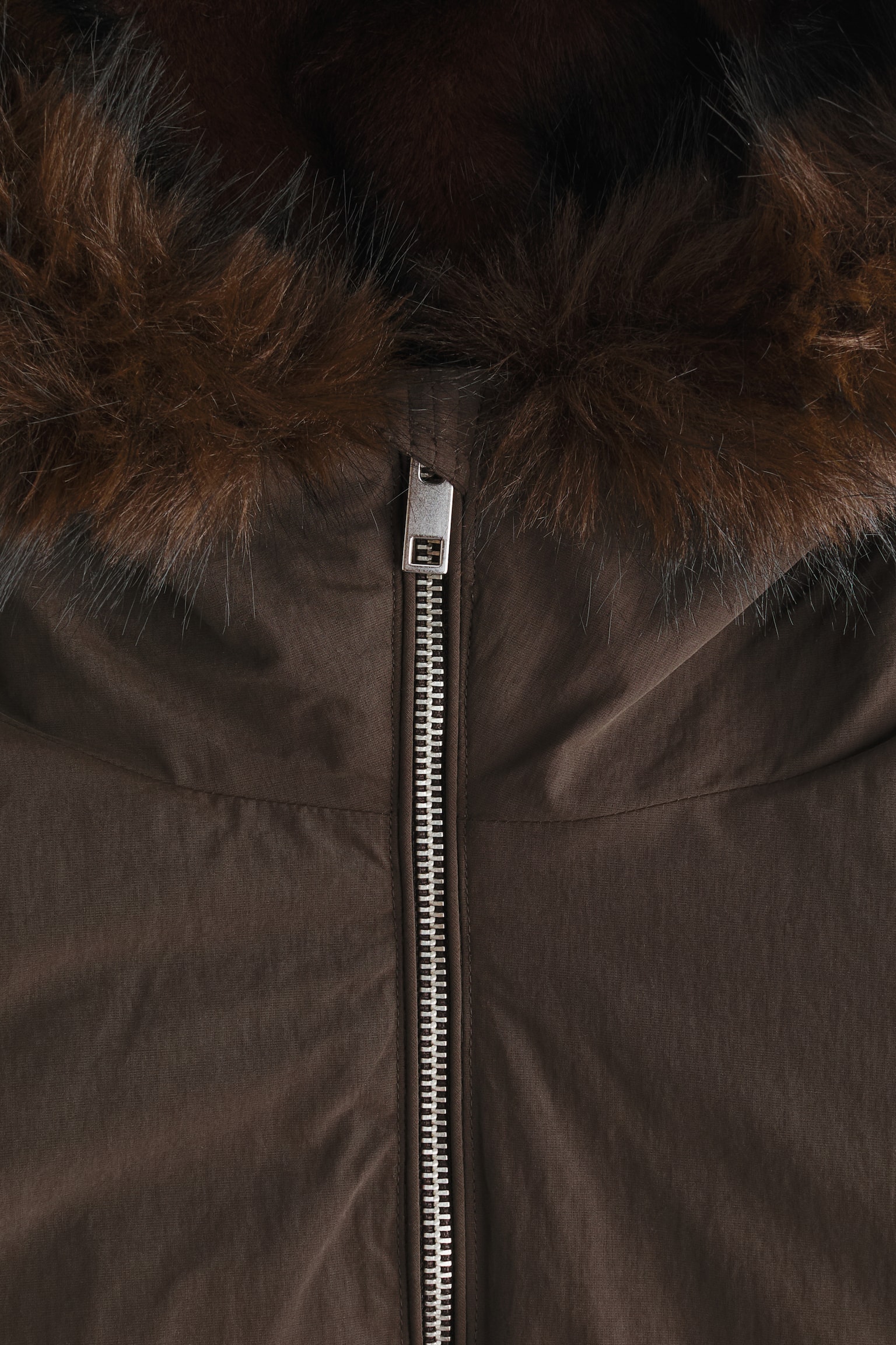 Padded jacket - Dark brown - 4