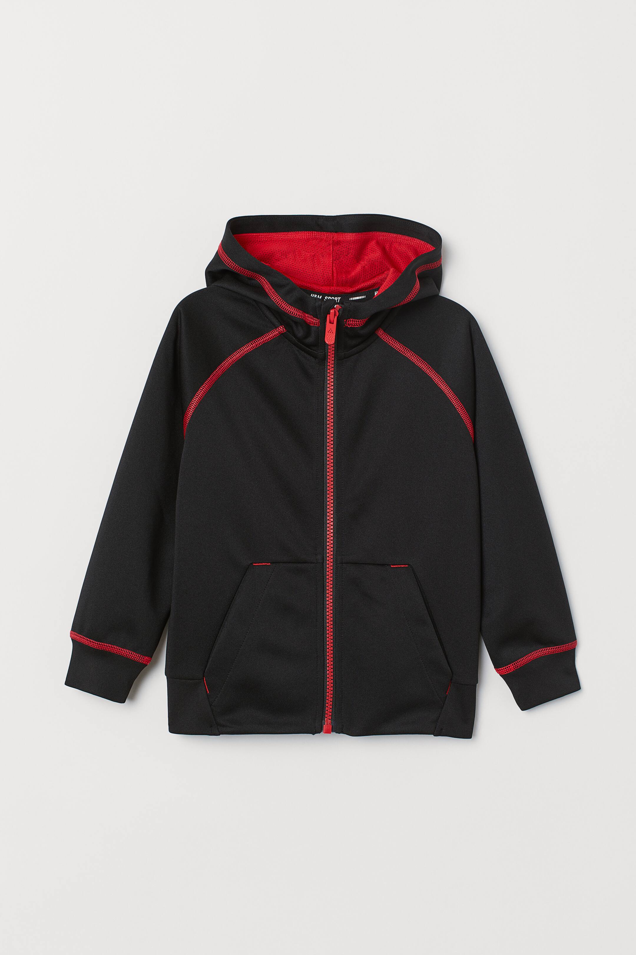View larger image: Sports jacket - Black/Red - Kids | H&M 1