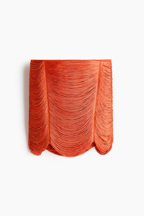 Женские юбки H&M Fringed Mini Skirt