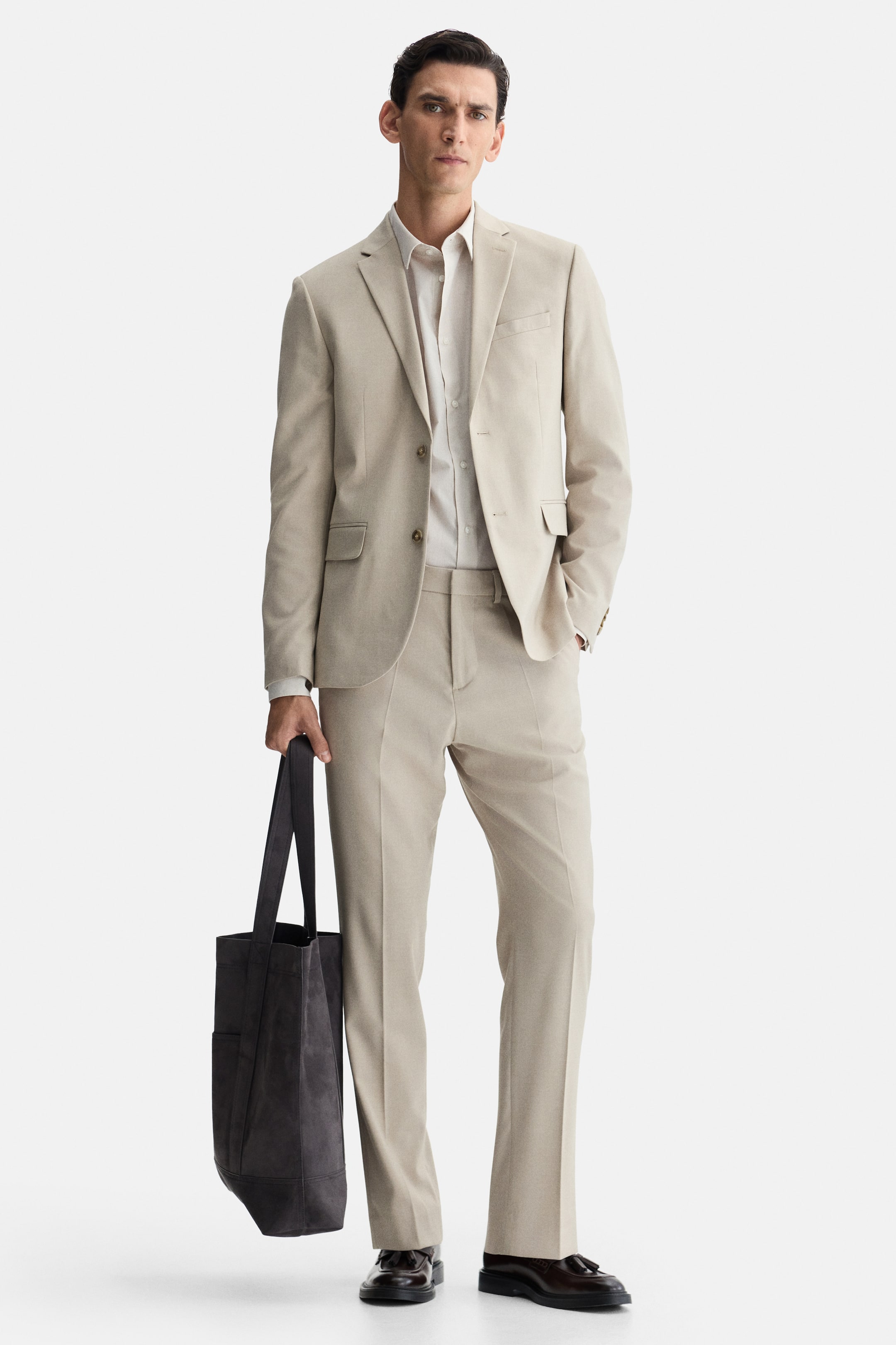 Größeres Bild anzeigen: Anzughose in Slim Fit - Beige - Men | H&M AT 2