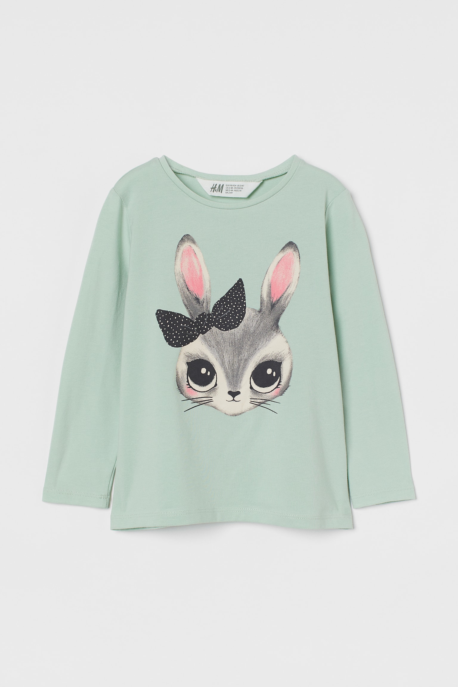 Nyomott mintás dzsörzéfelső - Világoszöld/nyúl/Fehér/unikornis/Világos rózsaszín/nyuszi/Sötétszürke/denevérek