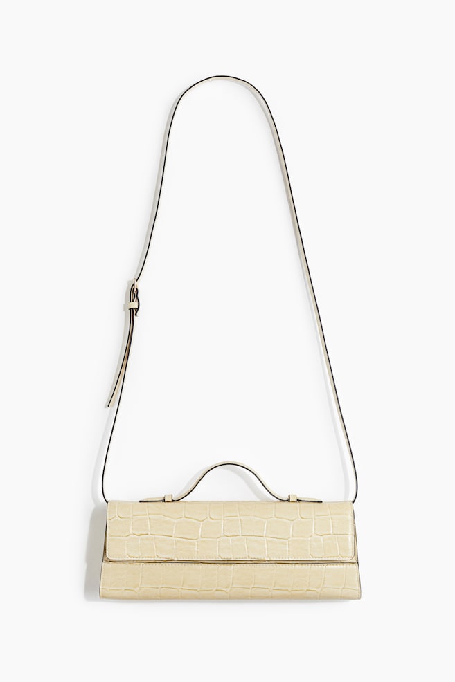Rechteckige Crossbody-Tasche - Hellbeige - 1