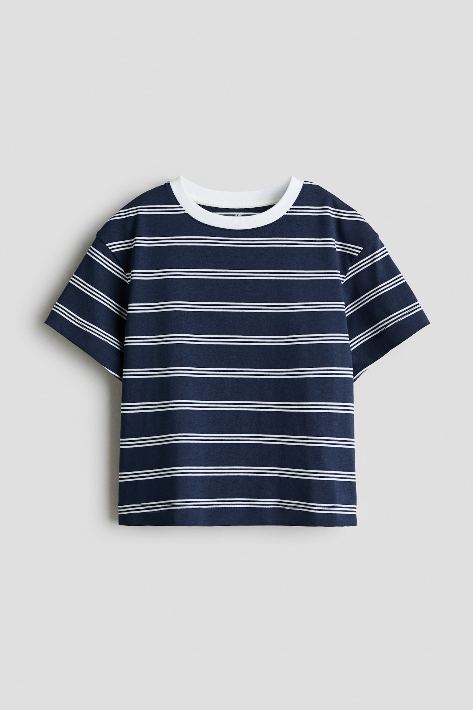 COOLMAX®Tシャツ - ネイビーブルー／ボーダー/ネイビーブルー／ホワイト/ライトパープル／ボーダー/White/Black/クリーム／ライトブルー/ホワイト/ブラック/ブルー／ボーダー/クリーム／ライトパープル/ライトピンク／ボーダー - 1