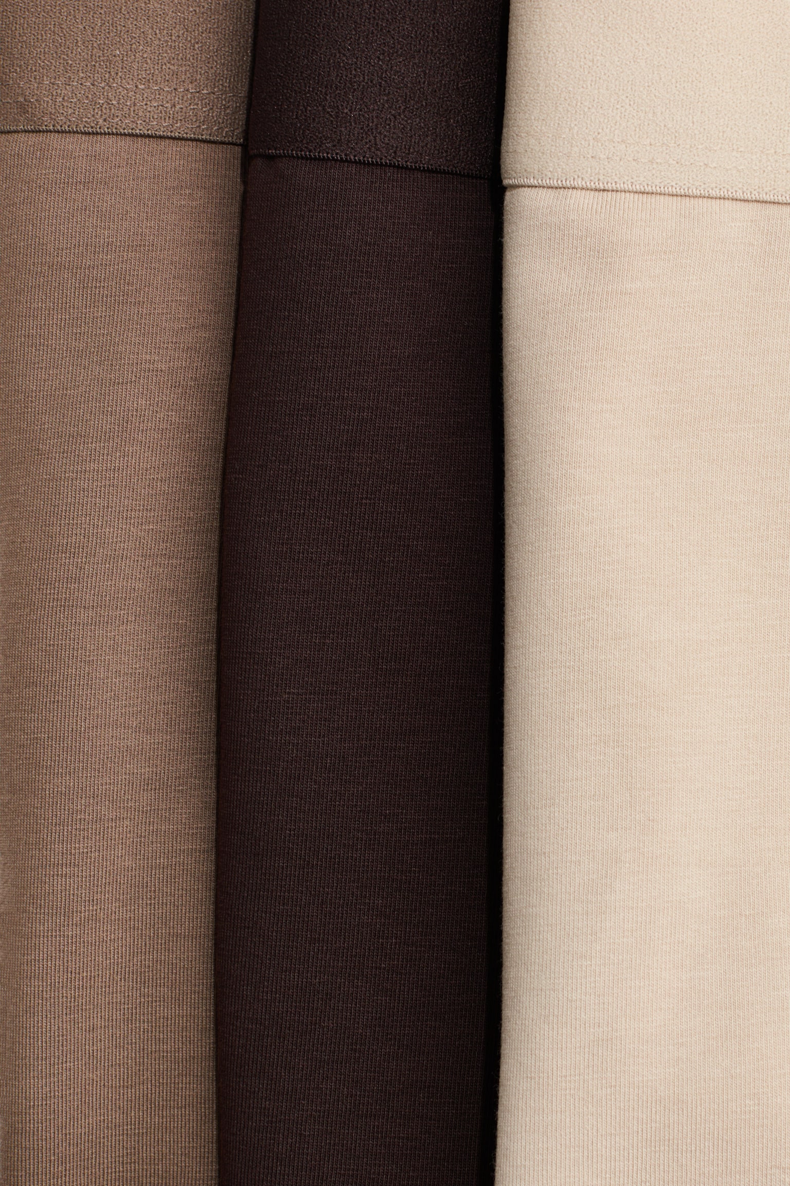 Pack de 5 boxers médios com Lycra® - Bege/Castanho escuro/Preto/Cinzento escuro mesclado/Preto/Cinzento mesclado/Azul marinho/Branco - 2