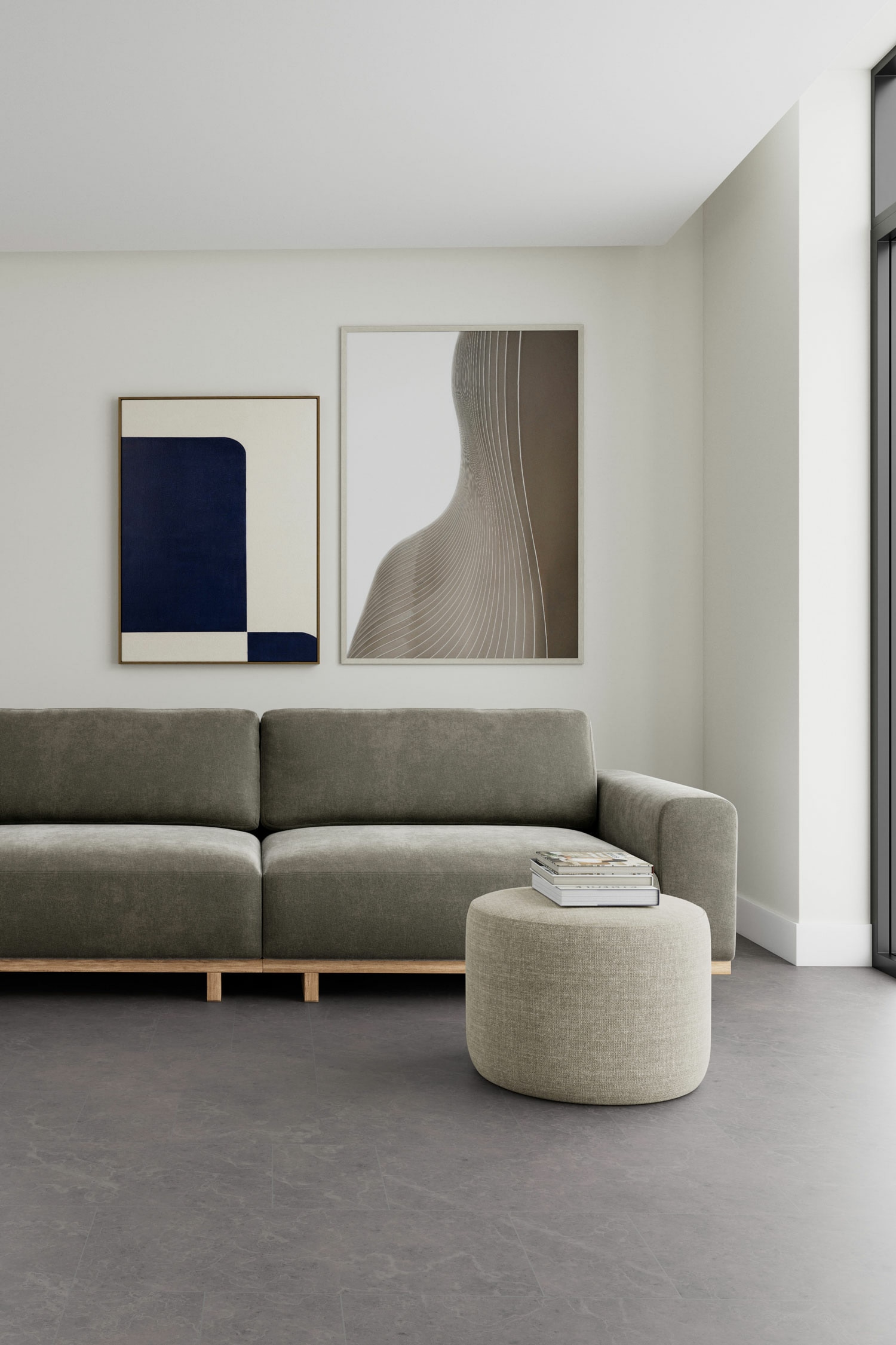 Aya 3,5-sitzer Sofa - Planet Grey Green
