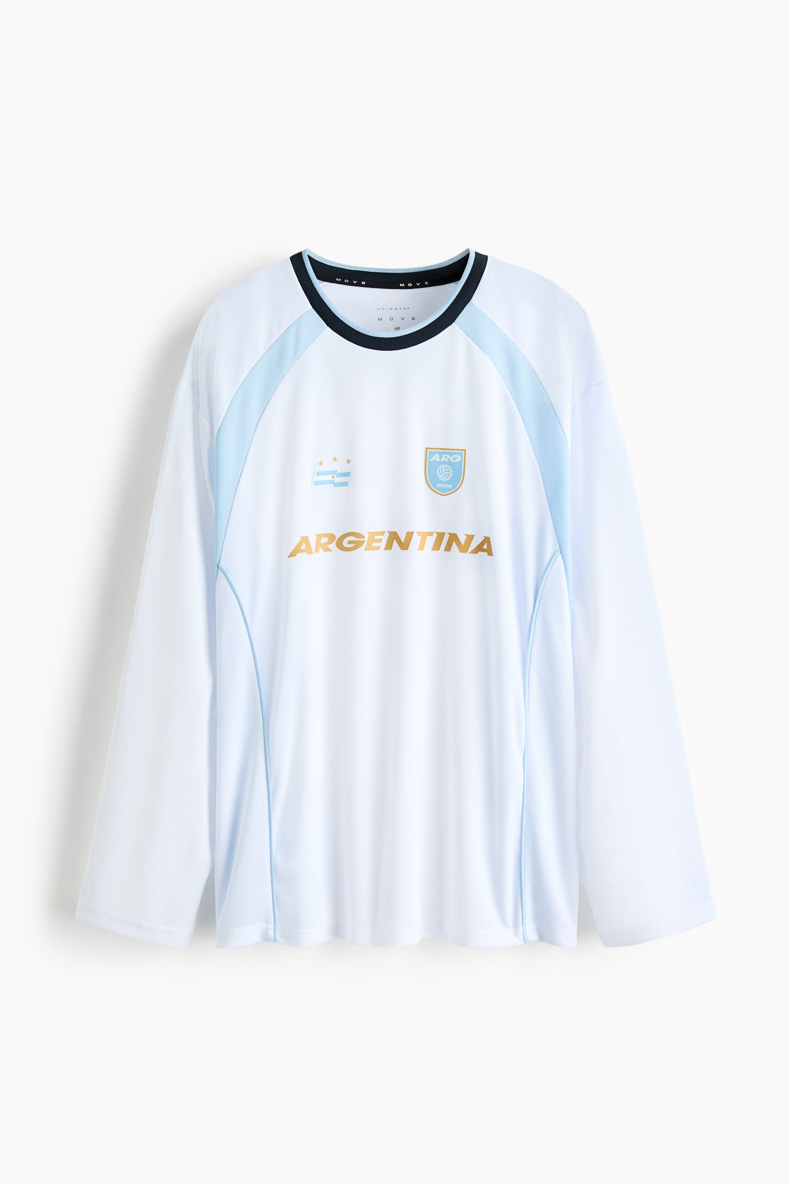 Maillot de soccer ample imprimé en DryMove🅪 - Bleu clair/Argentina/Blanc/USA/Noir/texte Germany/Jaune/texte Brasil