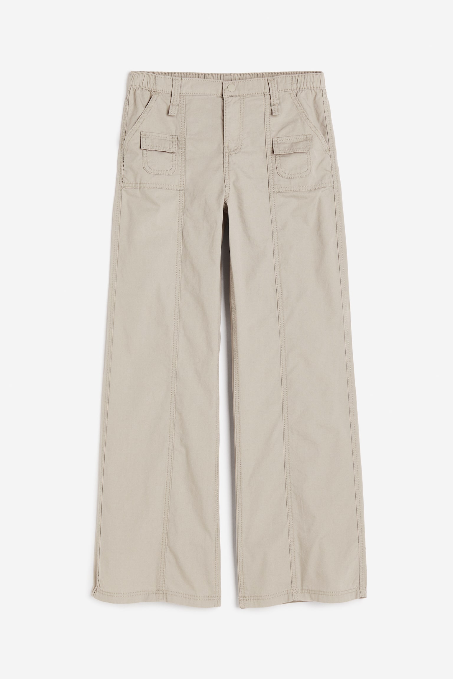 Canvas cargo trousers - Light khaki green/Black/Cream/Grey/Light beige/Dark grey/Greige - 2