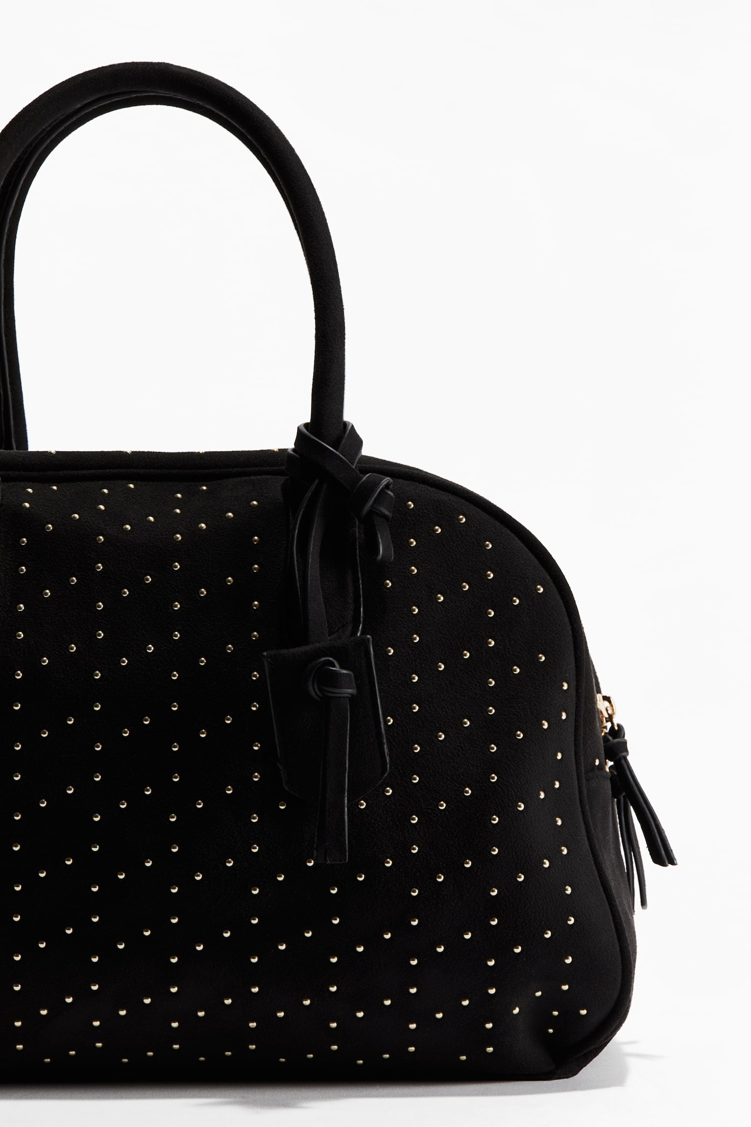 Женская сумка H&M Studded Bowler, цвет: Чёрный — фото 3