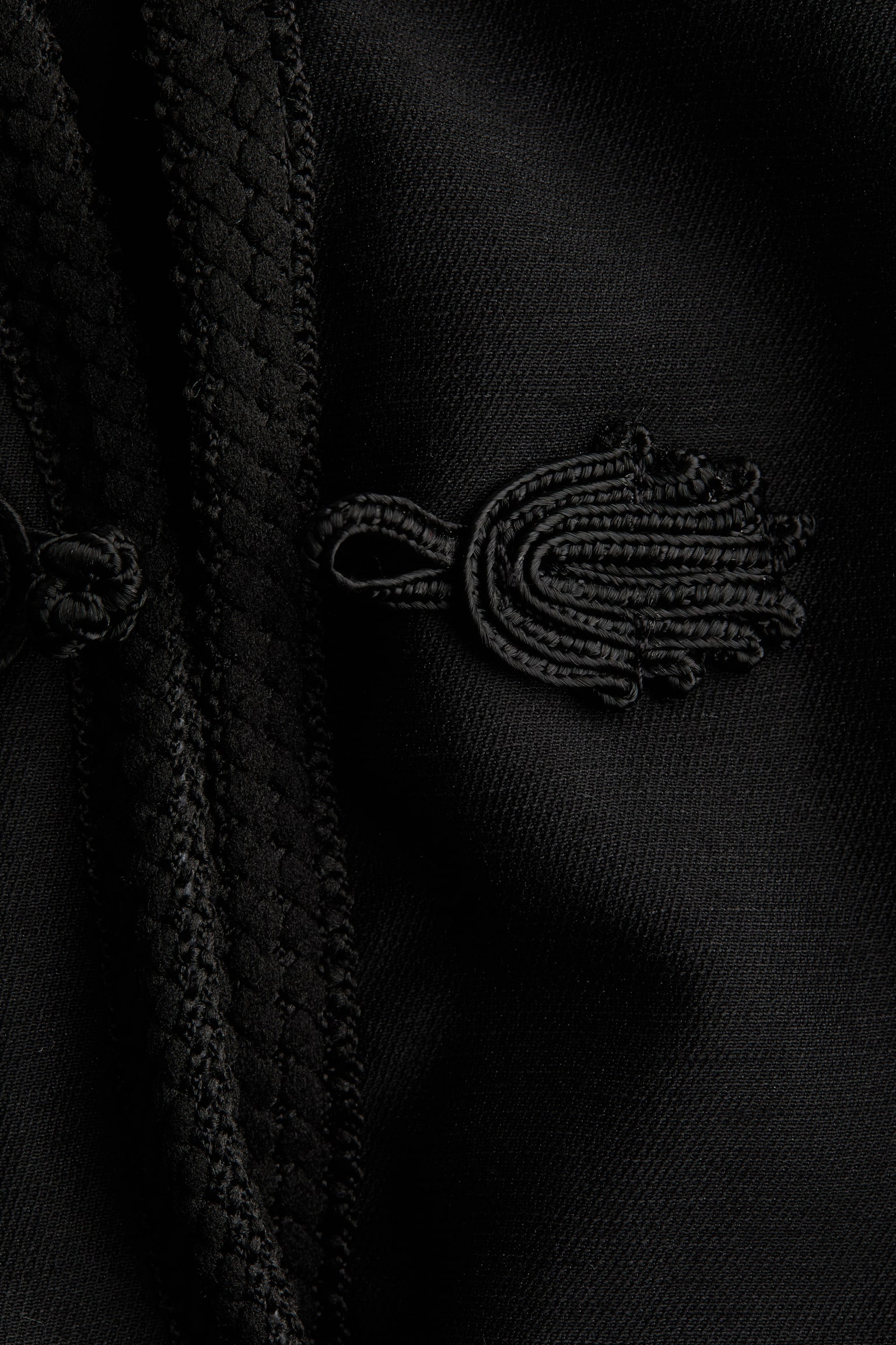 Женская куртка H&M Padded Knot-Button, цвет: Чёрный — фото 6