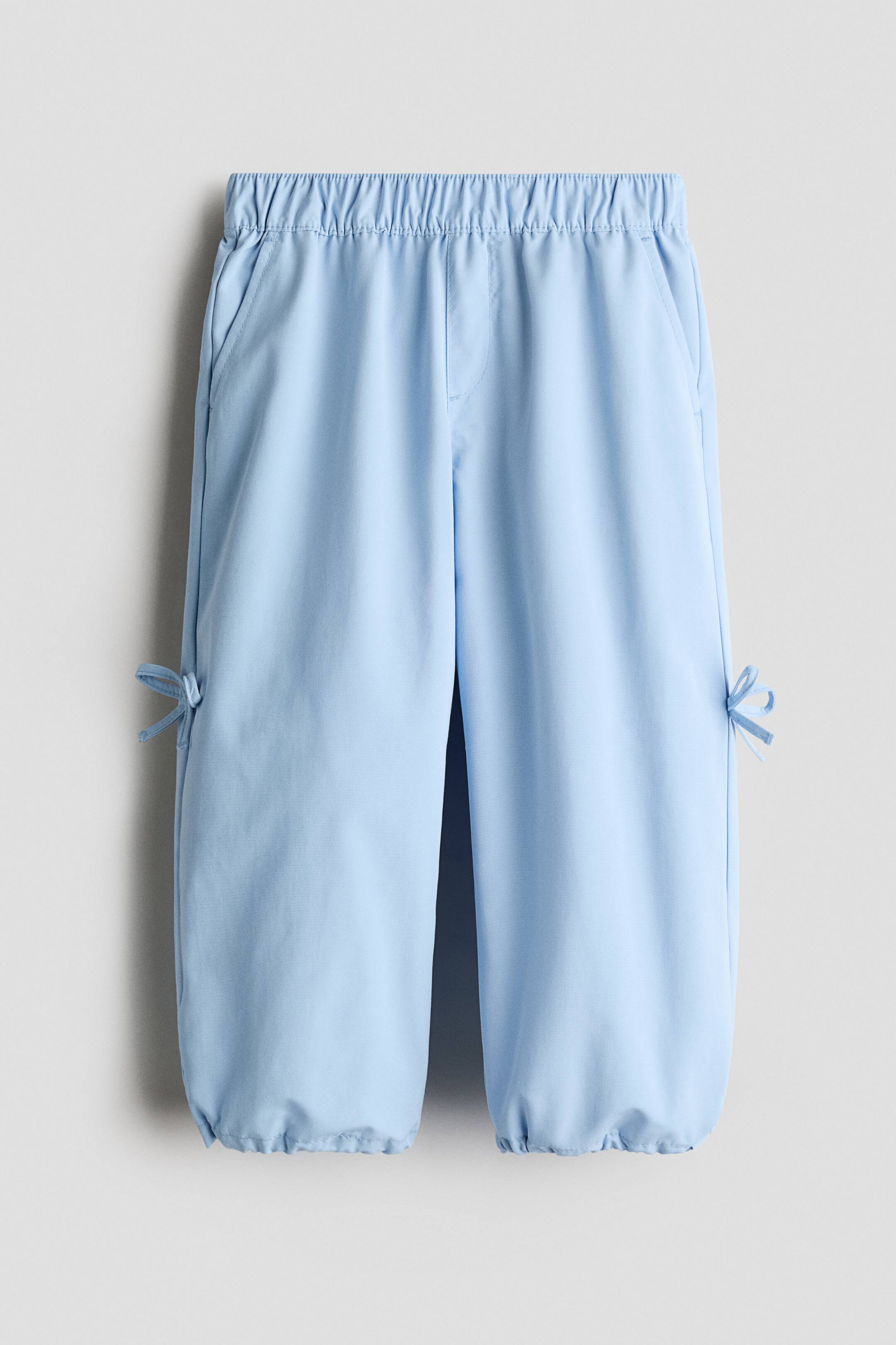 查看大圖: Bow-detail balloon joggers - Light blue - Kids | H&M HK 1