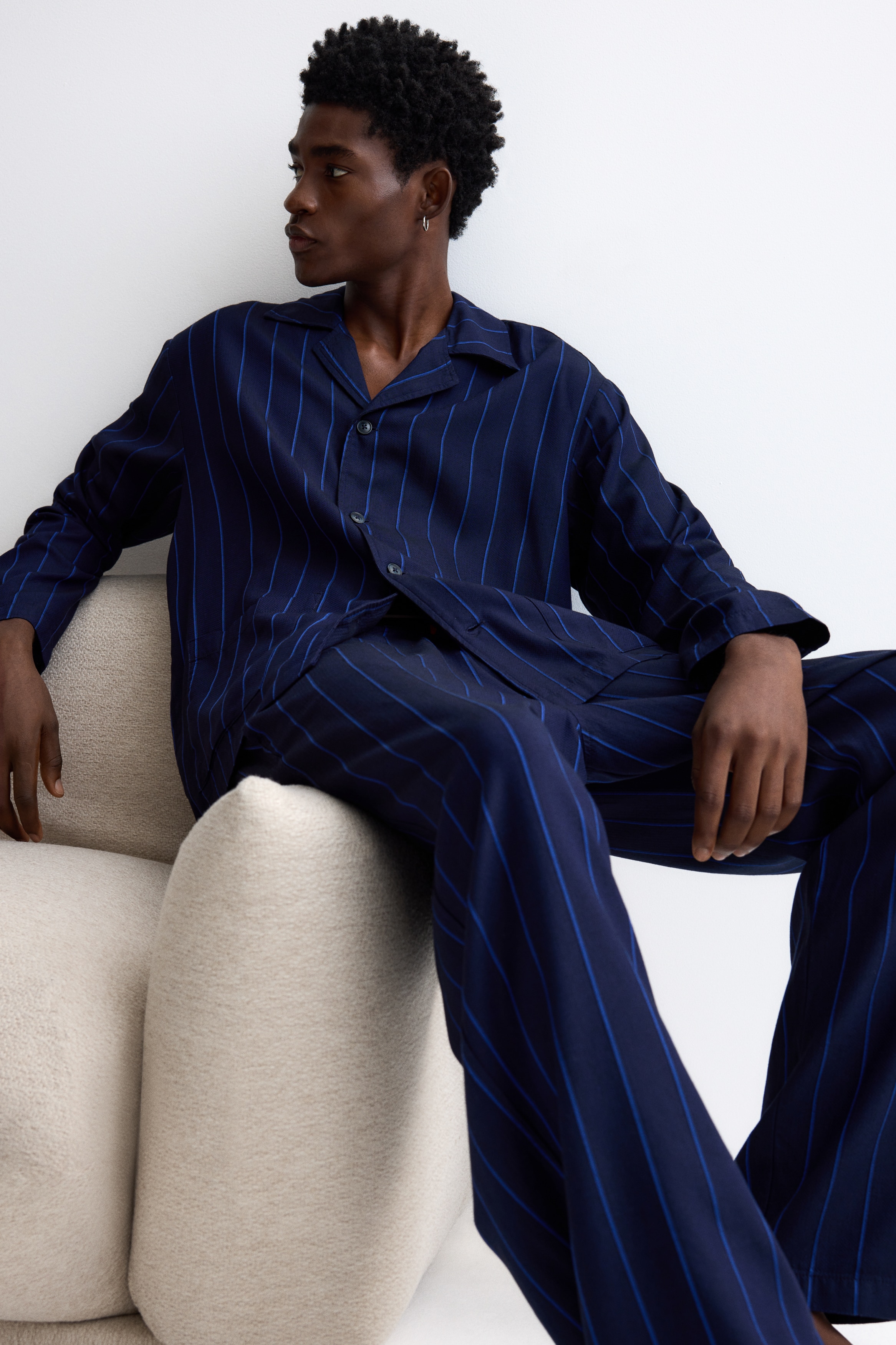 Lyocell pyjama shirt and bottoms