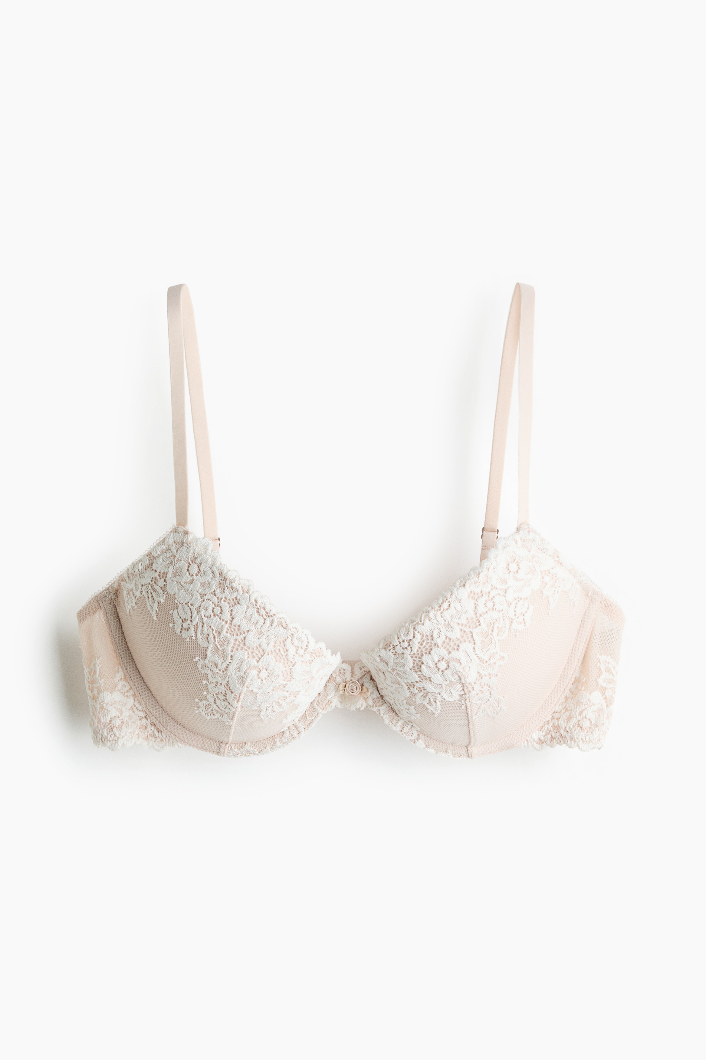 Lace Push-Up Bra - Light beige/White/Light blue/cream/Light pink