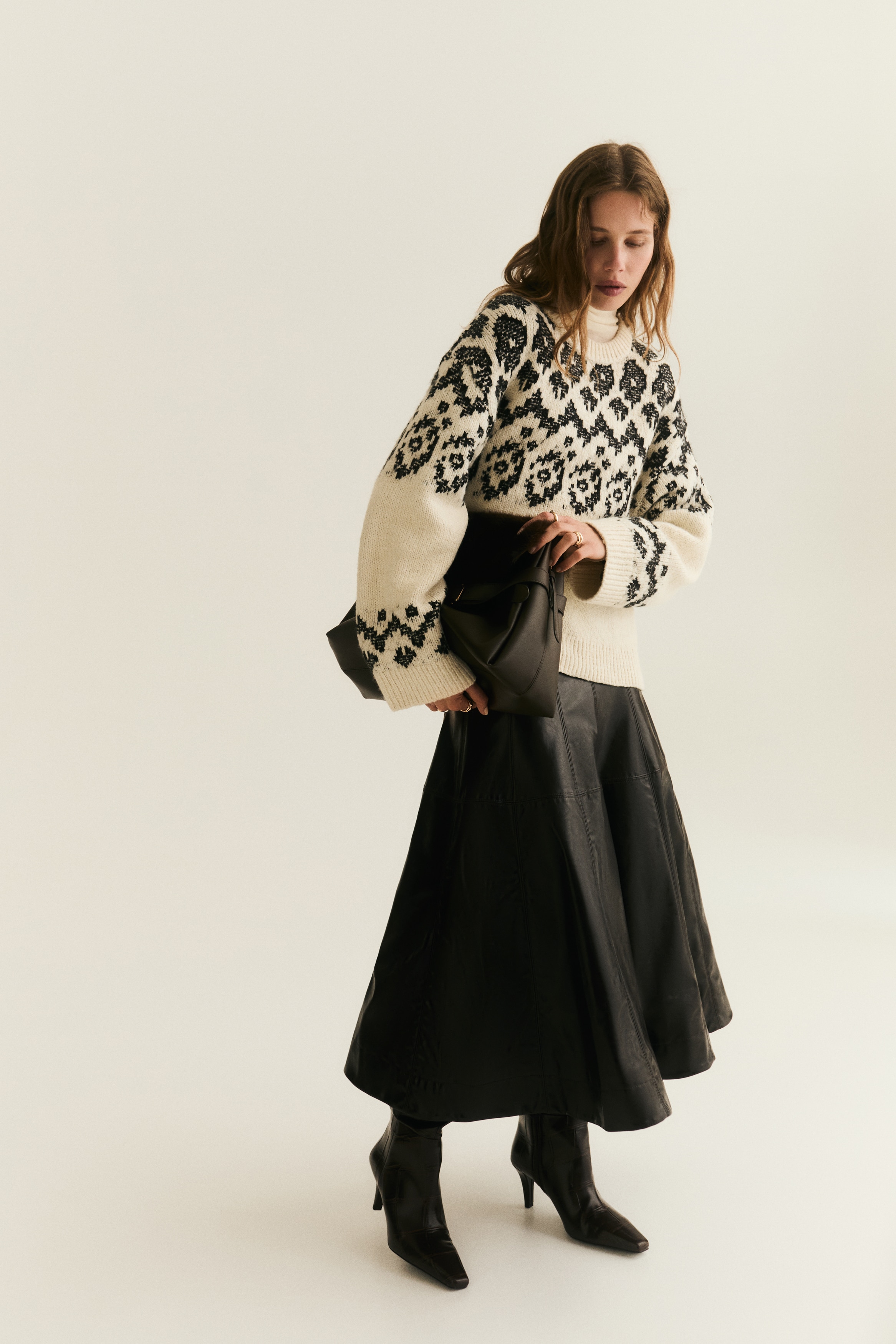 Jacquard-knit jumper