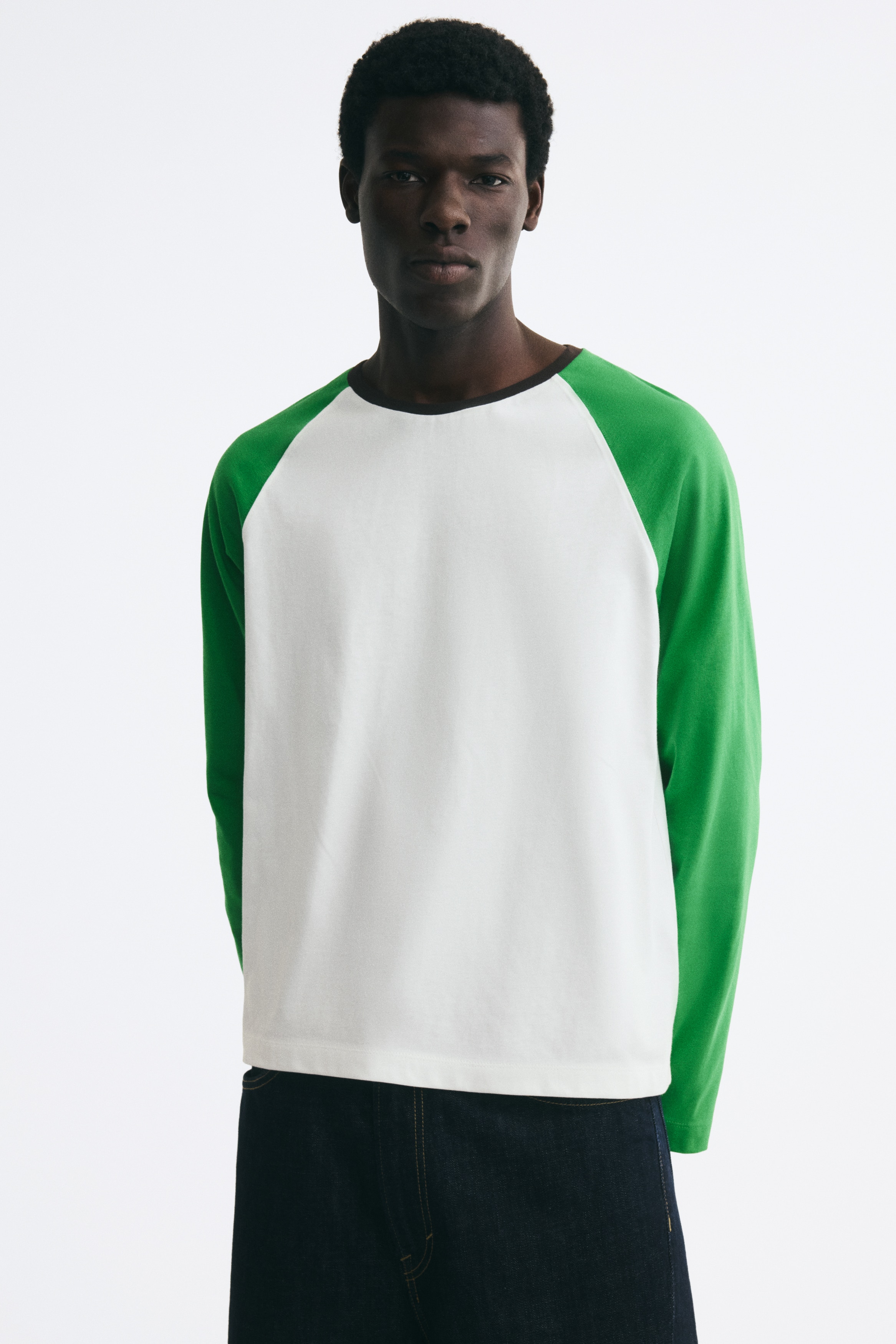 T-shirt in cotone a maniche lunghe Relaxed FitModal