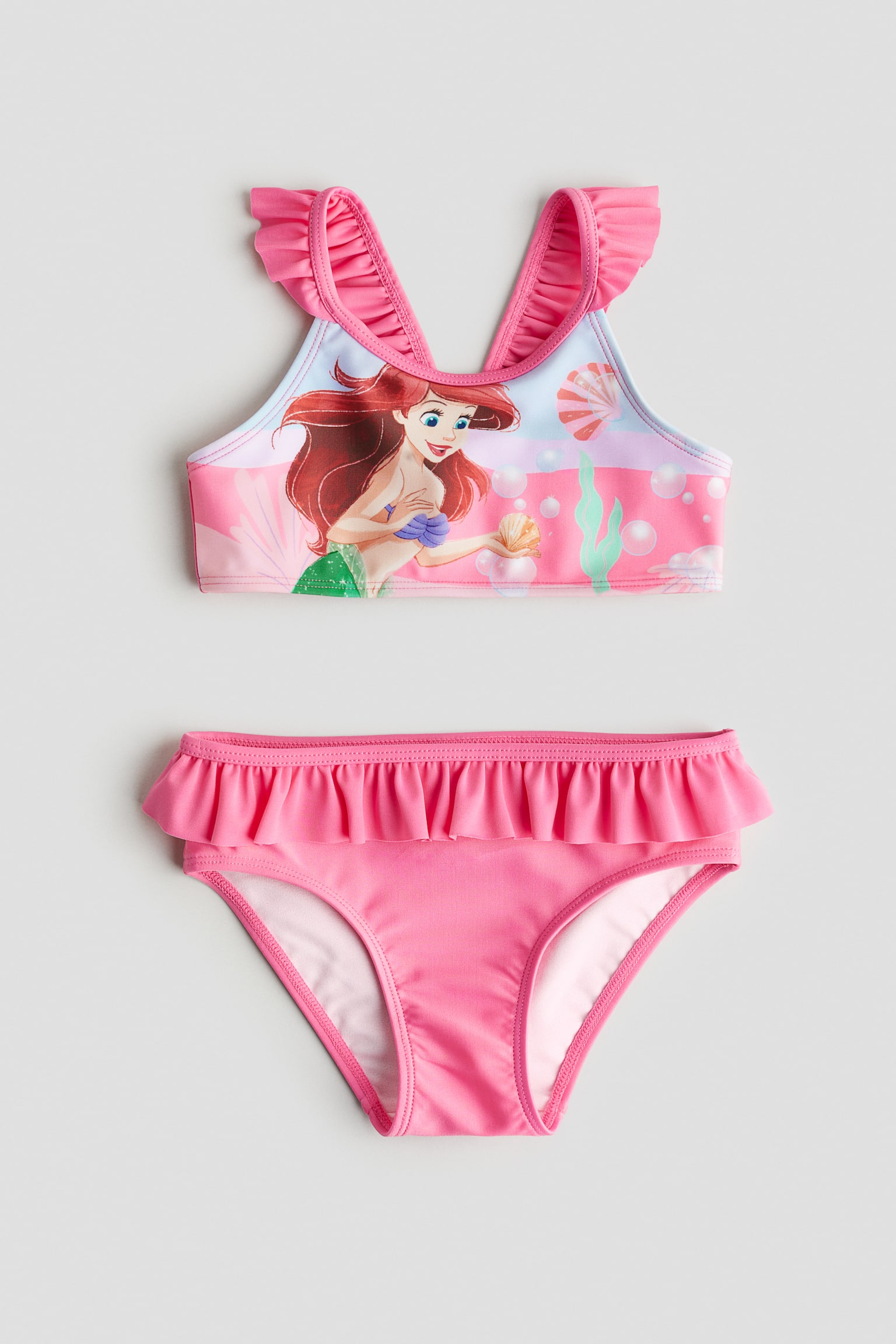 Flounce Print Bikini - Pink/The Little Mermaid/Bright pink/Barbie/Light purple/Frozen - 1