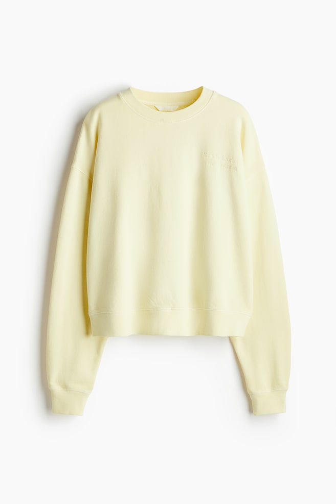 Text-motif sweatshirt - Light yellow/Santa Barbara/Cream/NYC Studios - 1