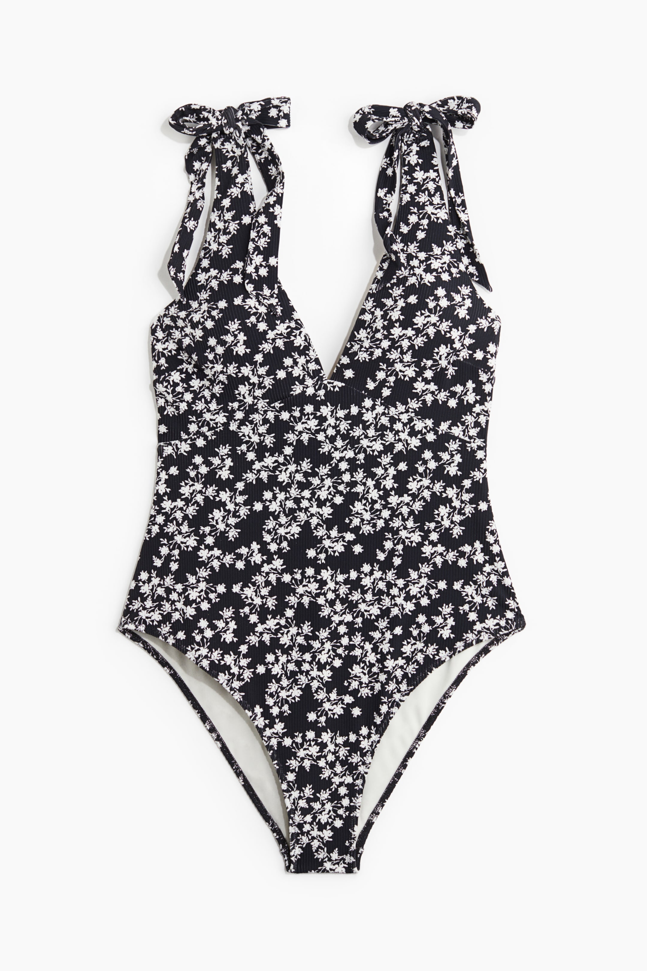 Padded-Cup High-Leg Swimsuit