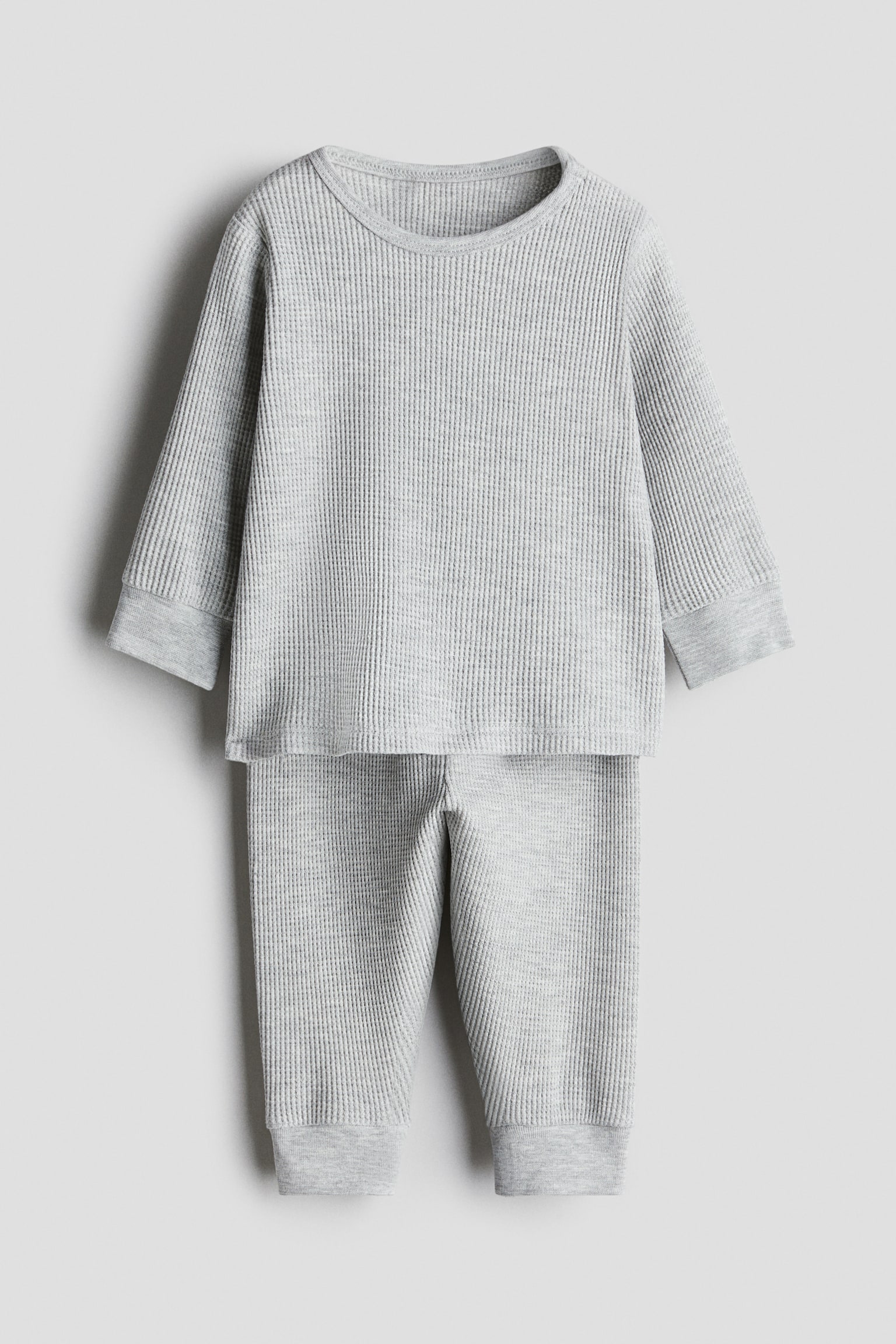 Детские комплекты H&M Waffled Cotton Set, цвет: Серый — фото 1