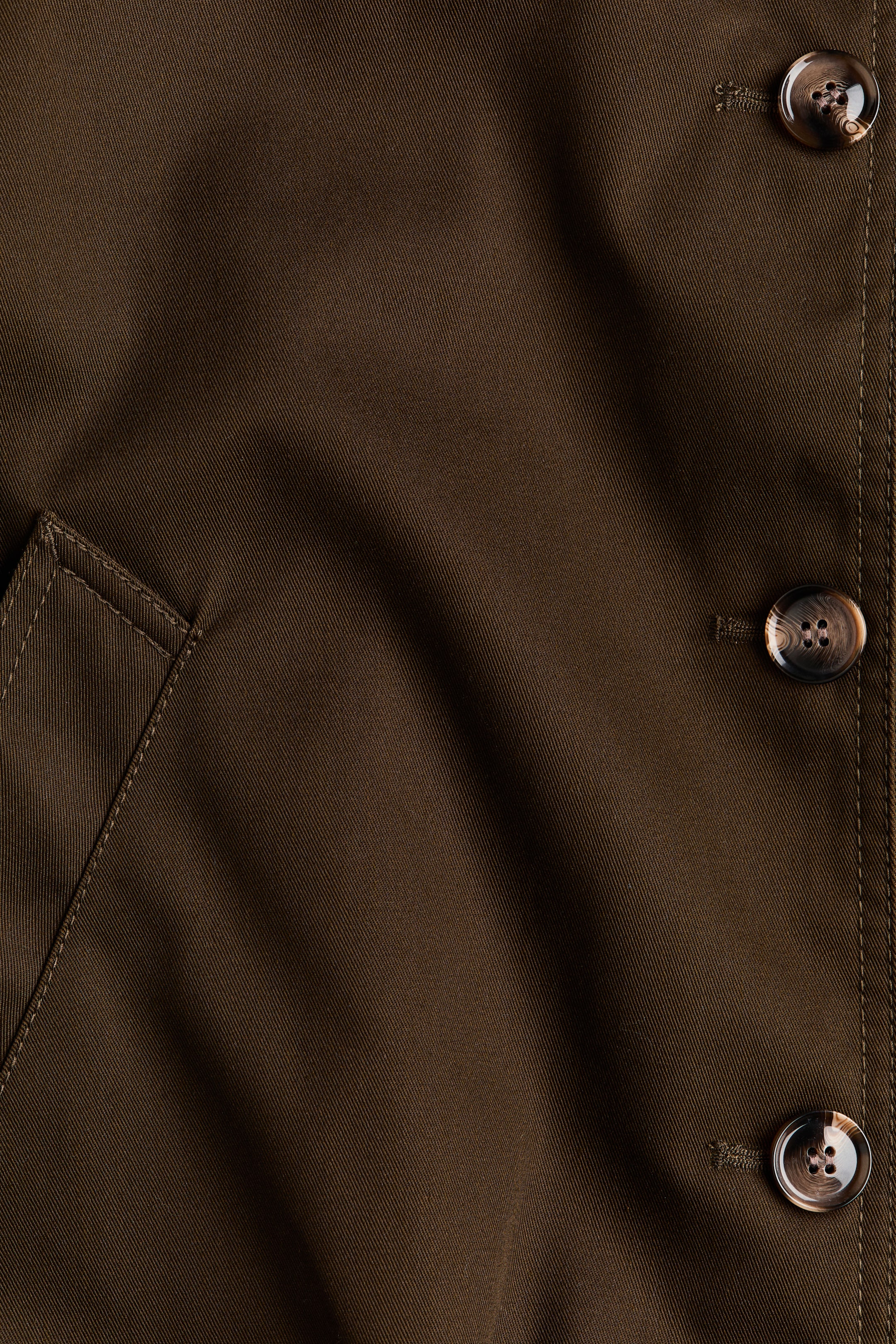 Женские куртки H&M Twill Blouson Jacket — фото 7