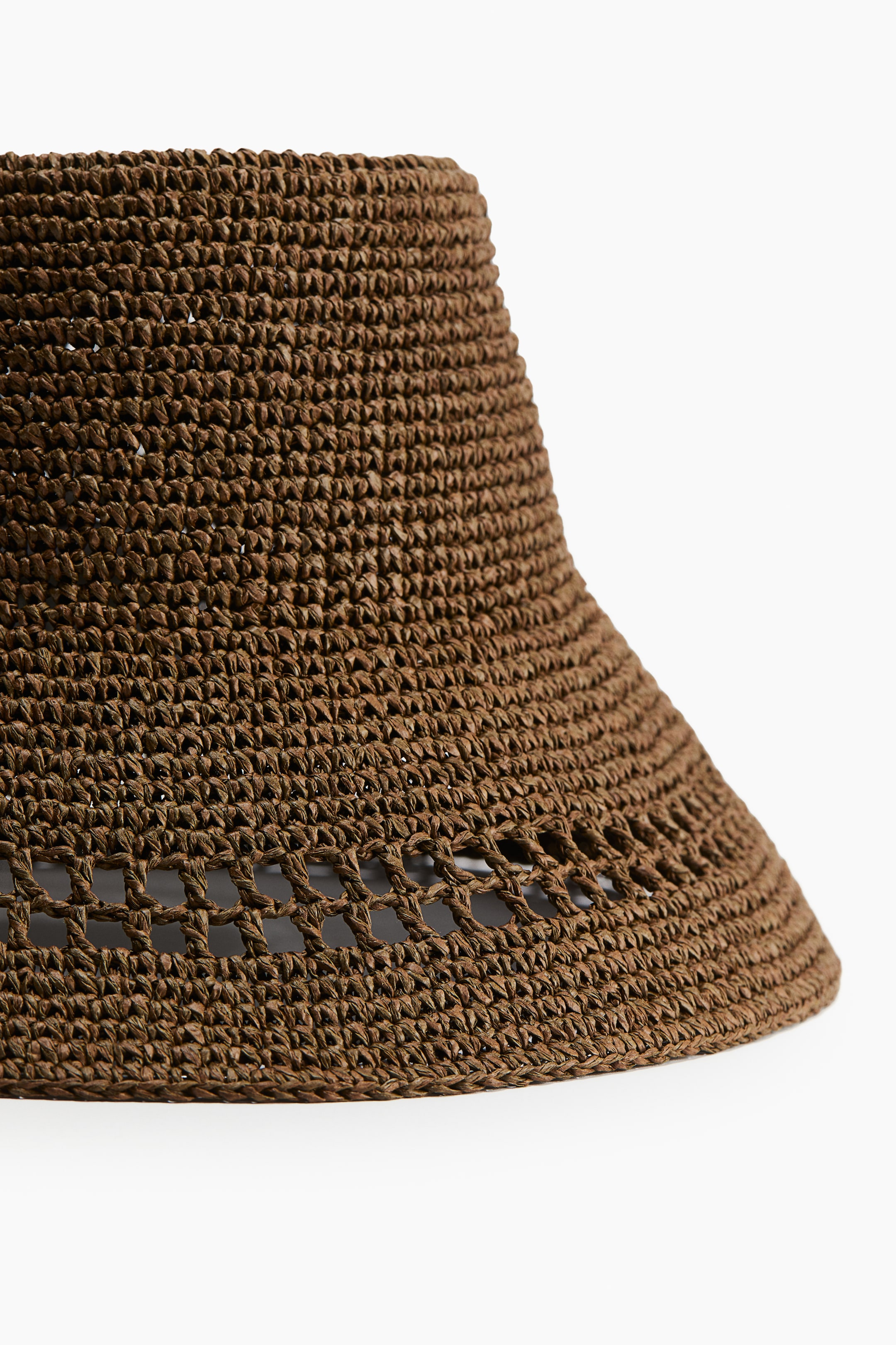 Chapeau Femme S.F. Green En Paille - Taille M/L - Bandeau Foncé - Style Floppy - Occasion Très Peu Porté
