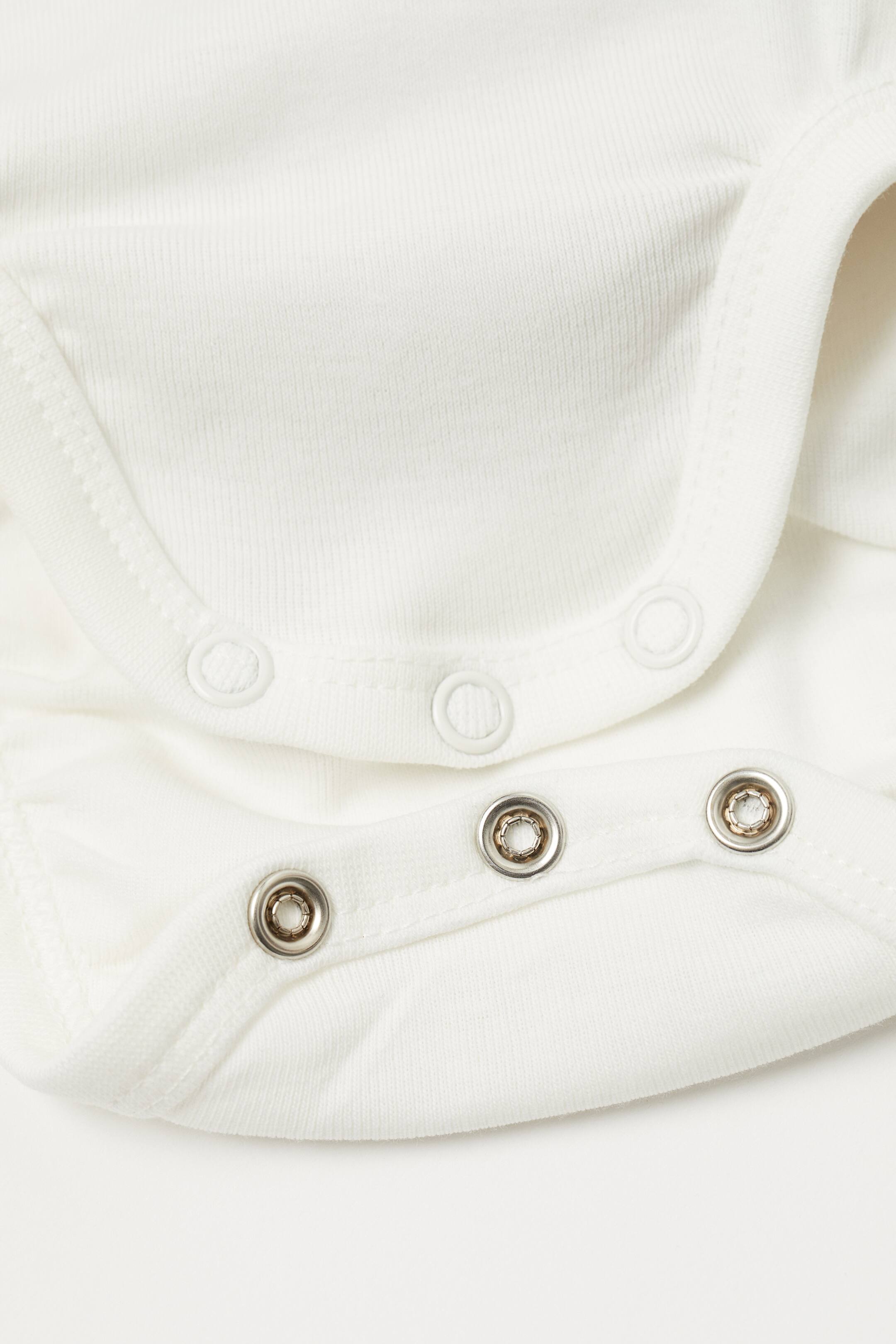 View larger image: 2-piece cotton set - Natural white/Dark beige - Kids | H&M HK 4