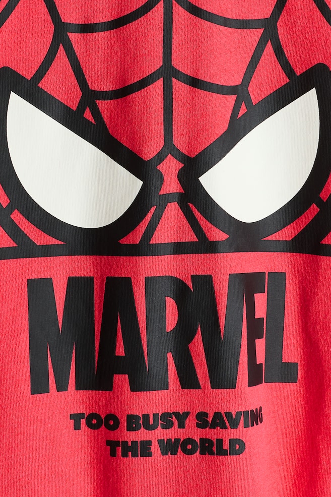 Oversized printed T-shirt - Red/Marvel Comics/Light blue/Pokémon/Turquoise/Snoopy/White/Lilo & Stitch - 2