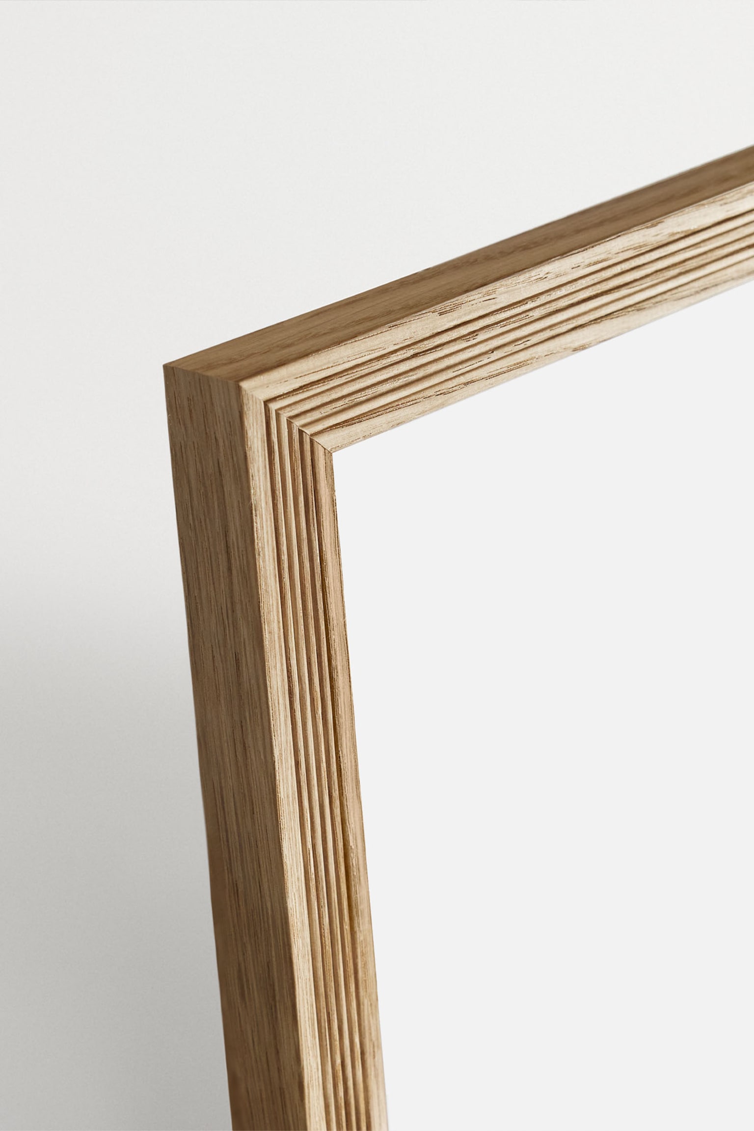 Ribbed Picture Frame - Ek/Svart/Vit/Mörk Ek - 4