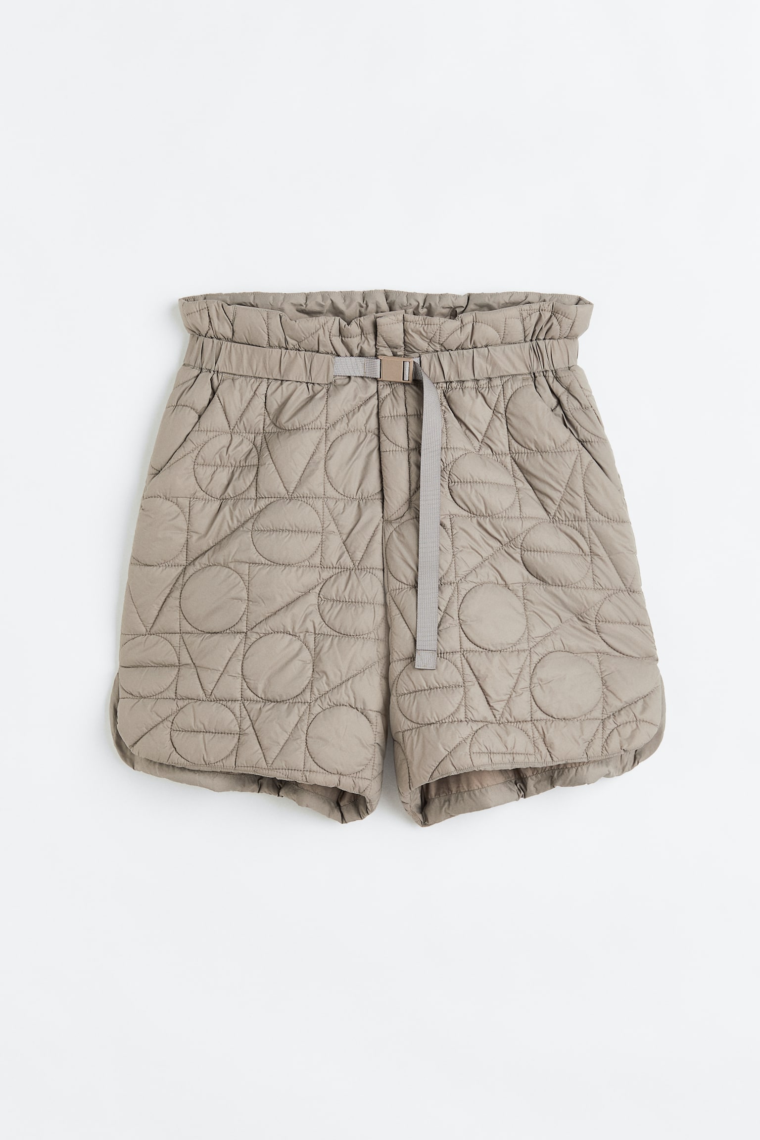 H&M+ THERMOLITE® quilted shorts - Beige - 1