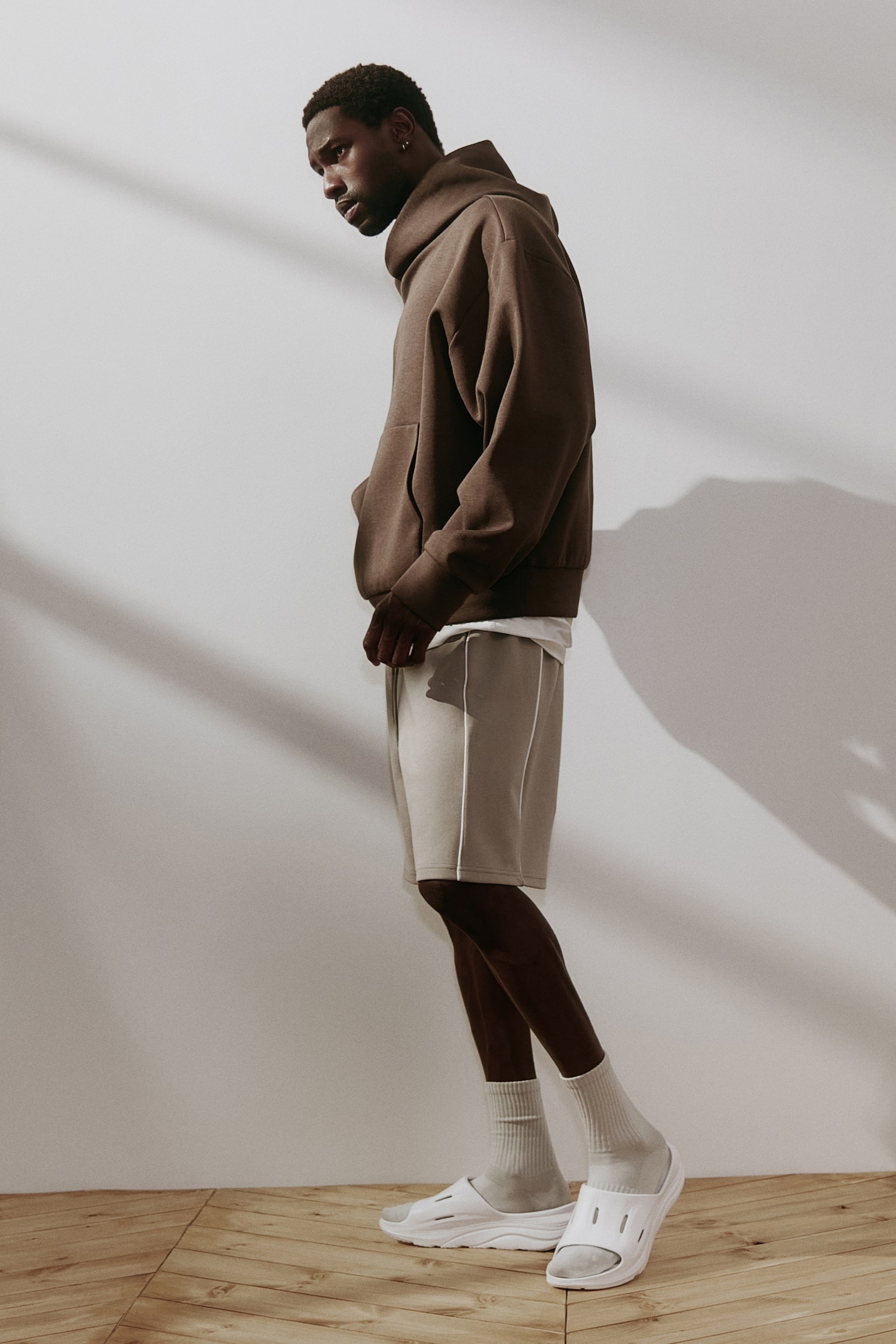 Спортивні шорти Loose Fit DryMove™ - Бежевий/Чорний/Light grey marl - 7