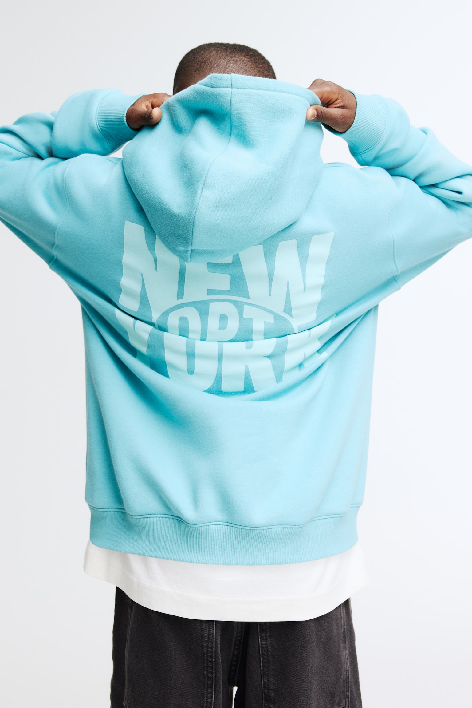 Hoodie - Green/New York/Dark red/Aspen/Khaki green/Hardware/Dark green/New York/Cream/Burger/Grey marl/NYC/Black/Football/Black/E-Zone/Cream/Everyday/Dark brown/Skater/Grey marl/Cars/Light blue/Tie-dye/Red/Basketball player/Black/Beige - 5