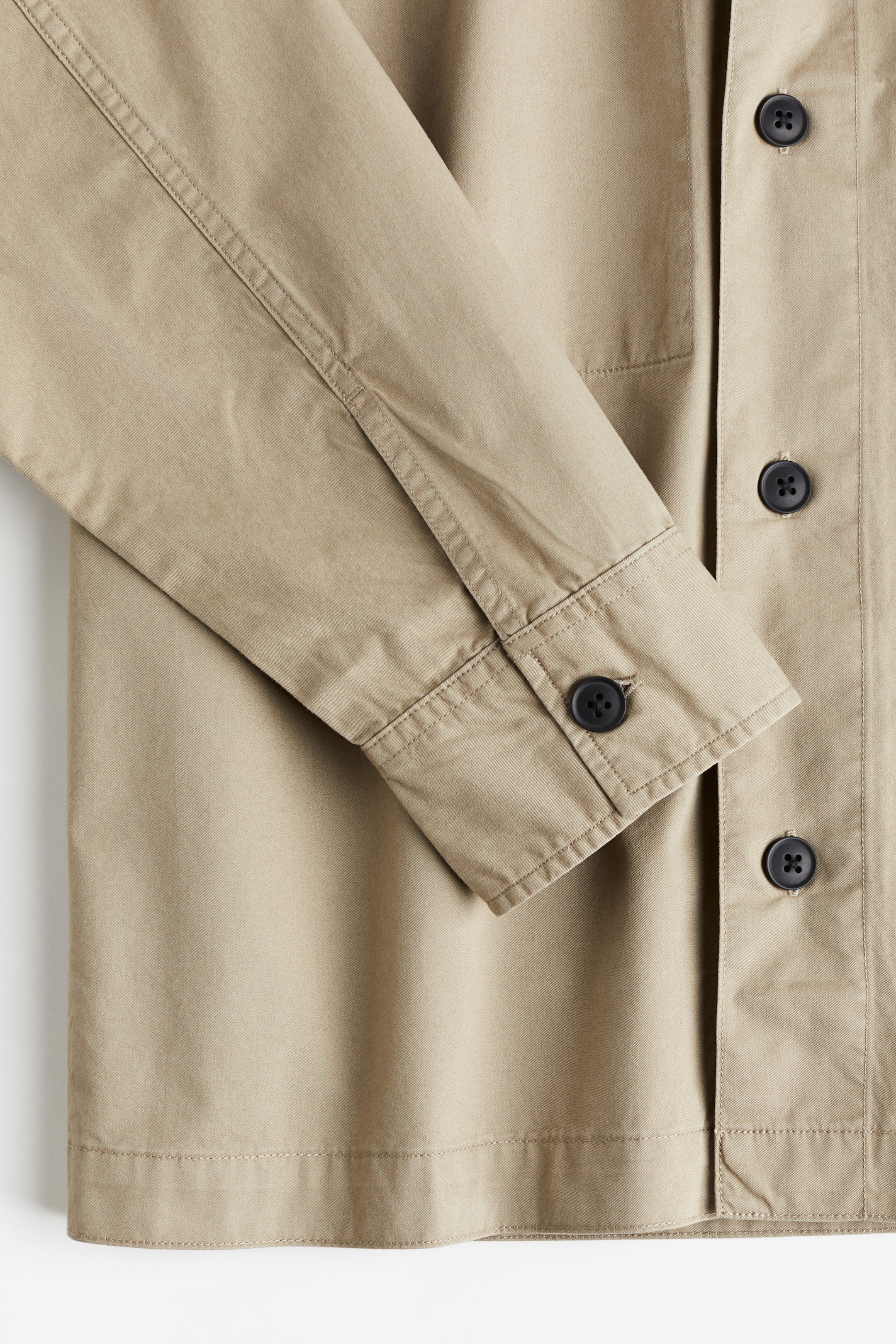 Loose Fit Twill Overshirt