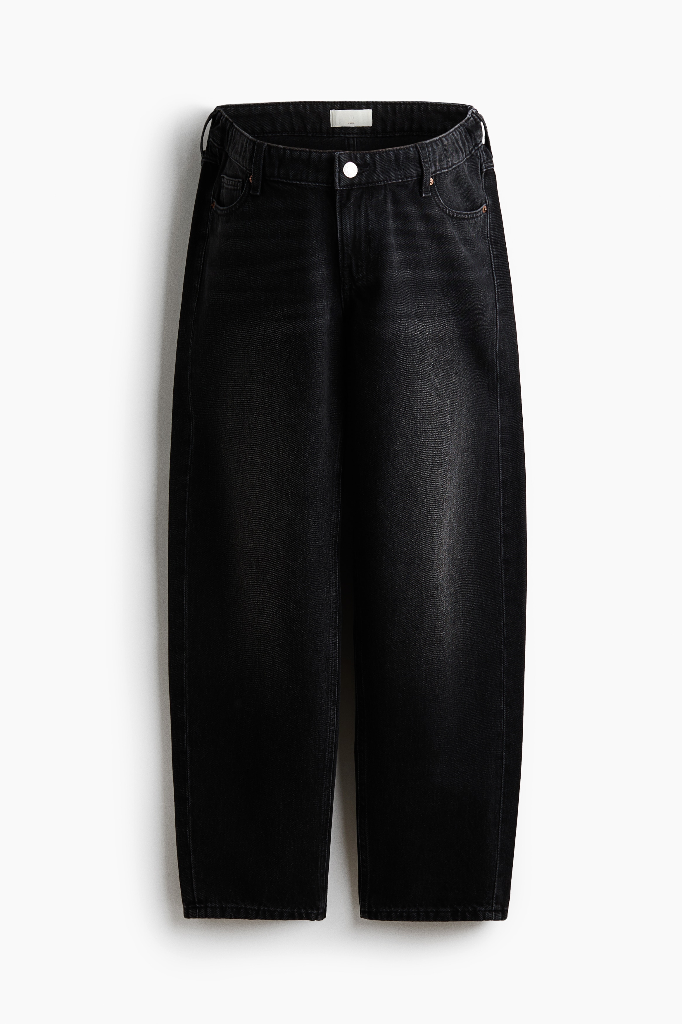 MAMA Barrel Low Waist Jeans - Negro denim/Azul denim