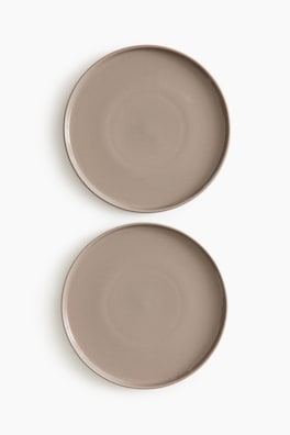 2-pack mattallrik i stengods