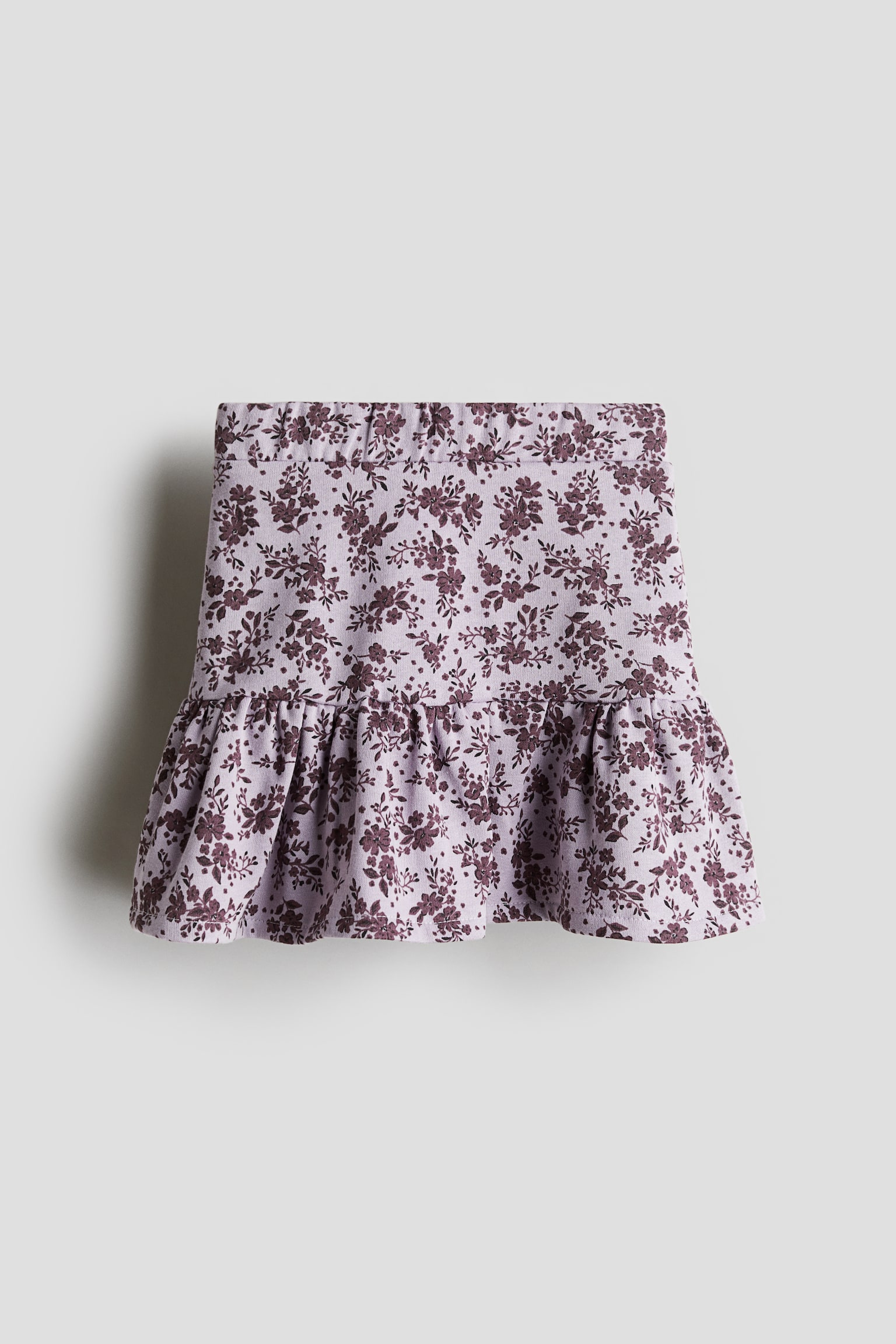 Patterned skirt - Purple/Floral/Light grey/Candy canes - 1