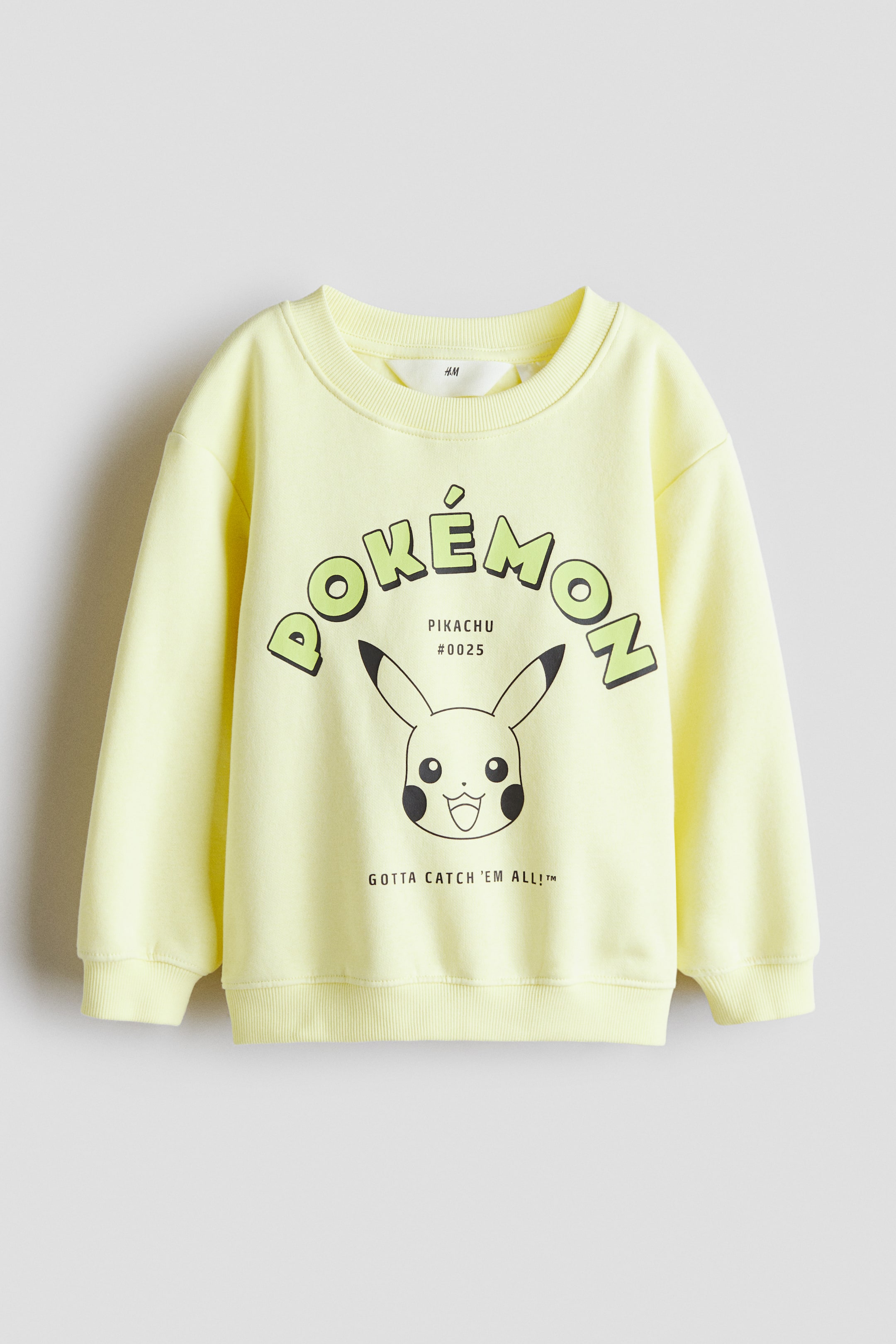 View larger image: Print-motif sweatshirt - Light yellow/Pokémon - Kids | H&M IN 1