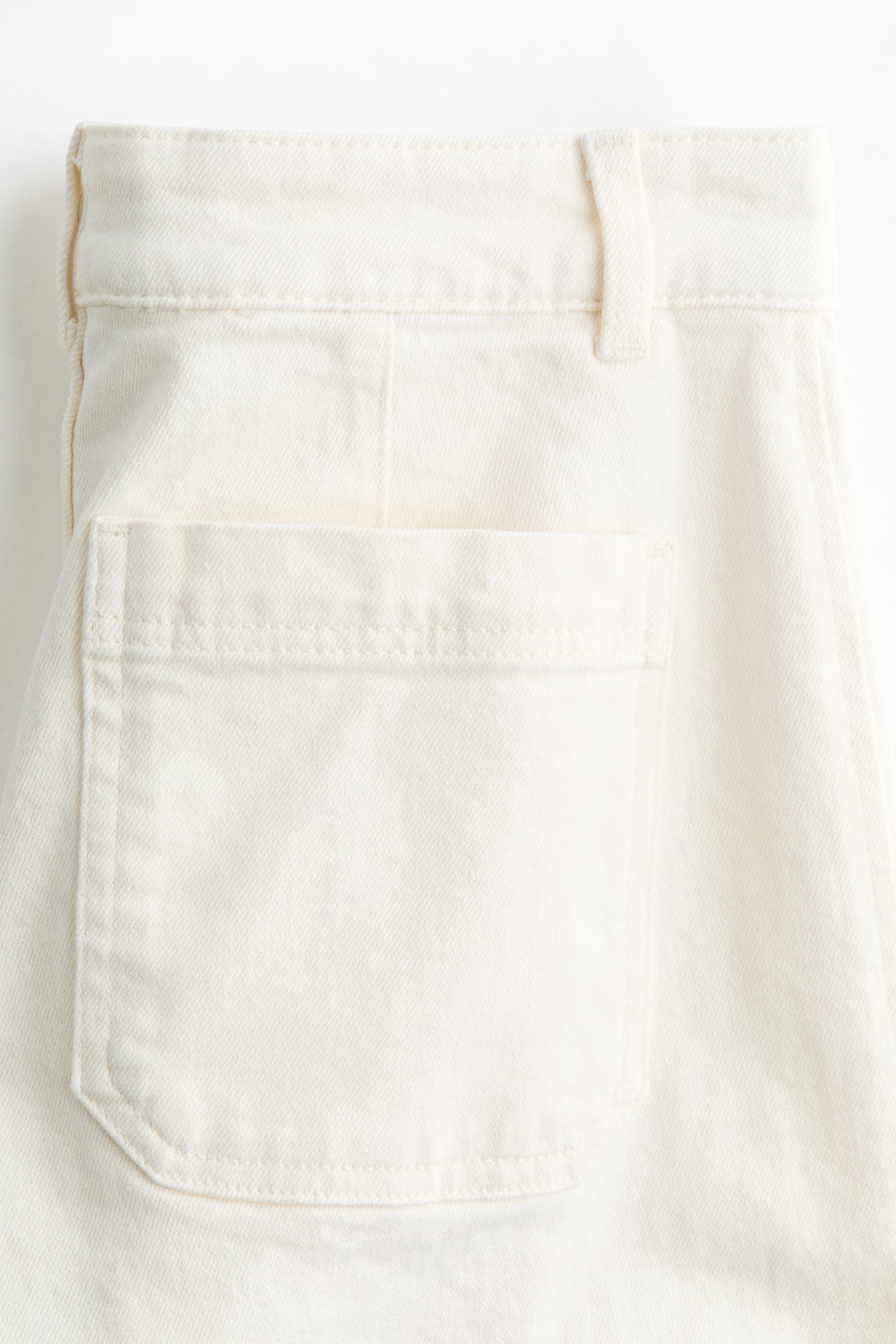 Wide High Jeans - White/Dark brown/Light red/Navy denim blue/Light denim blue/Dark denim blue/Powder pink - 5