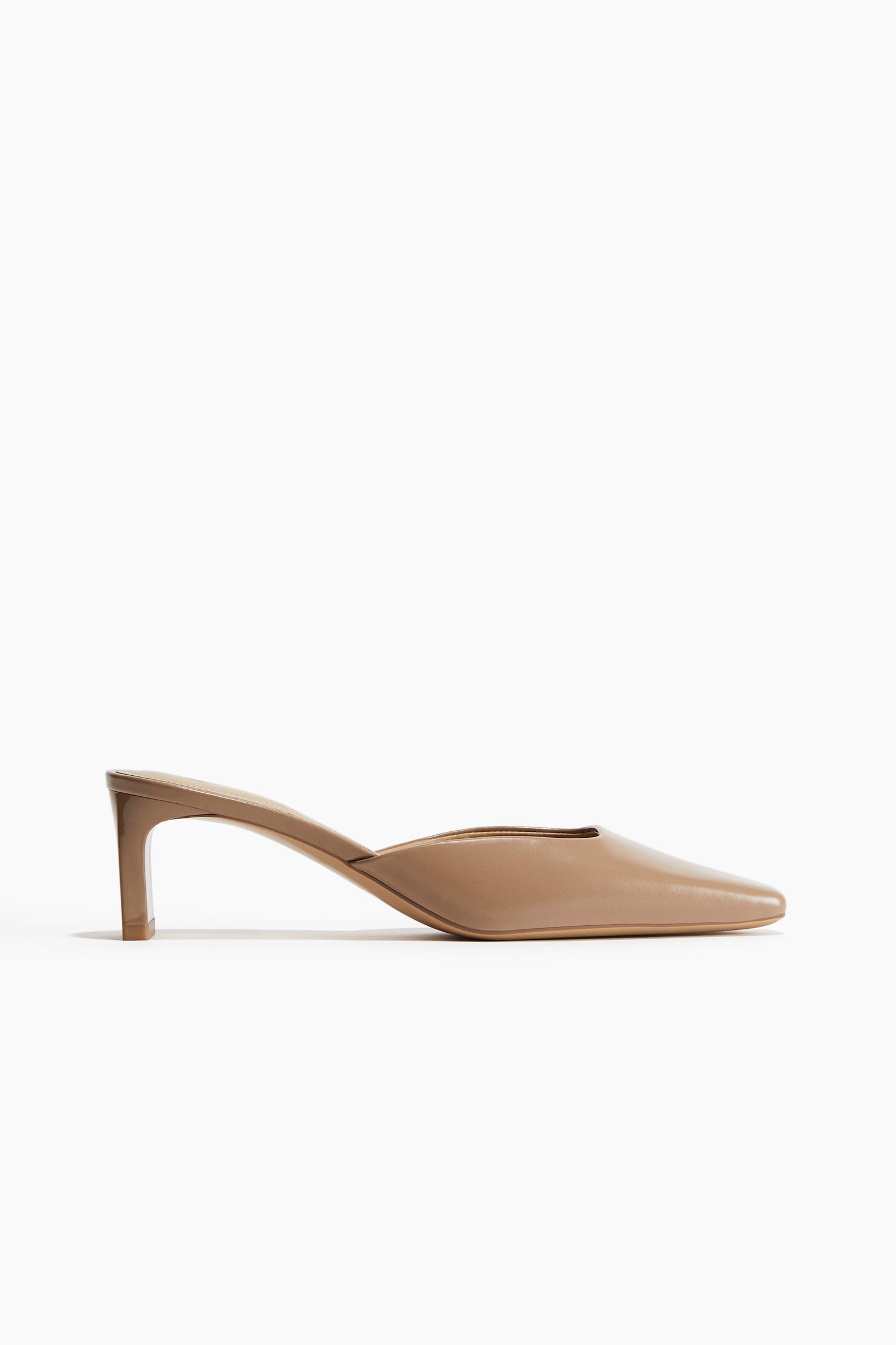 Square-toe mules - Beige/Gold-coloured/Black - 1