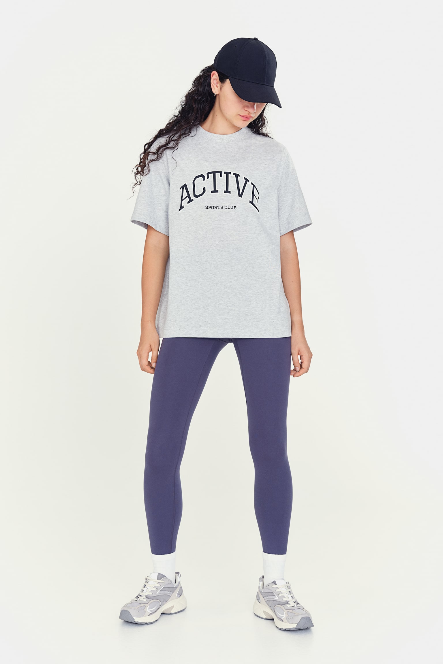 Sports top in DryMove™ - Grey marl/Active/White/Active - 1