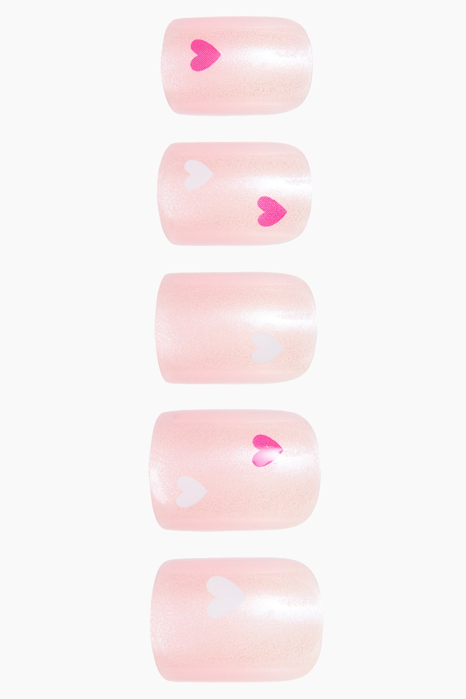 Press-on nails - Square Short Sweetheart/Almond Long V-Day Vibes/Almond Long Icy Rose/Almond Long Ruby Tips/Almond Long Midnight Metal/Square Long Chrome Beetle/Almond Long Tortoiseshell - 2