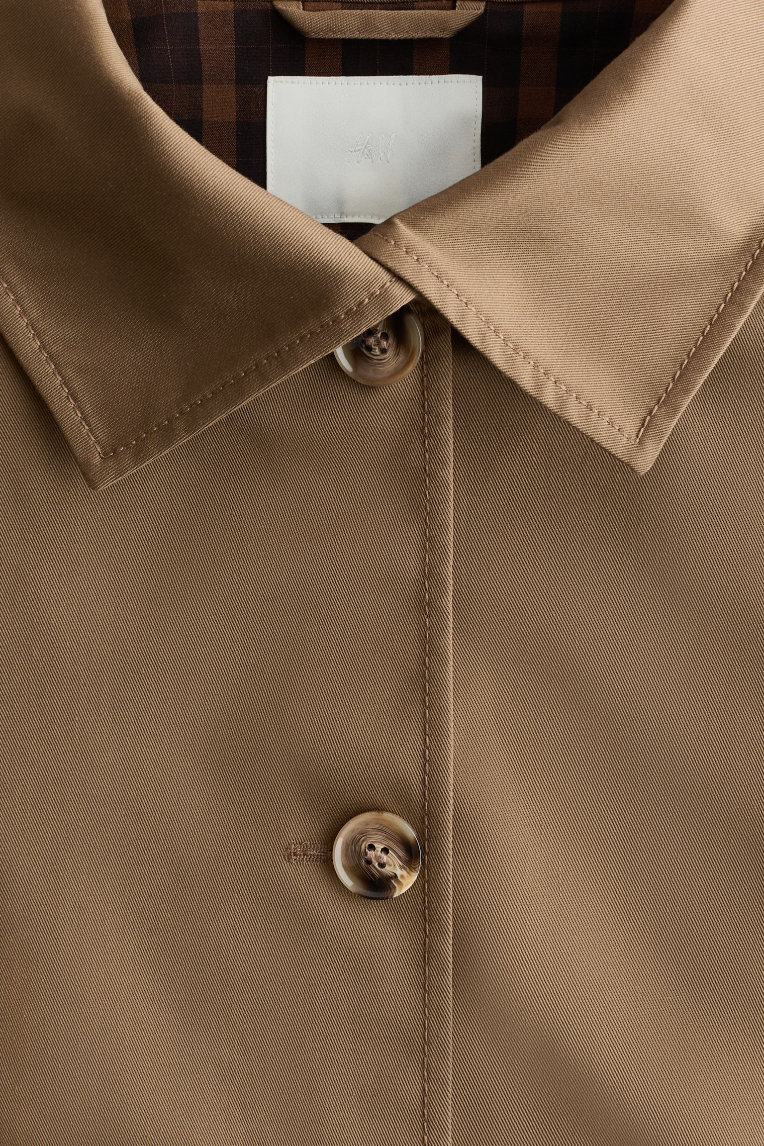 Twill jacket - Dark beige/Dark brown/Dusty pink - 4
