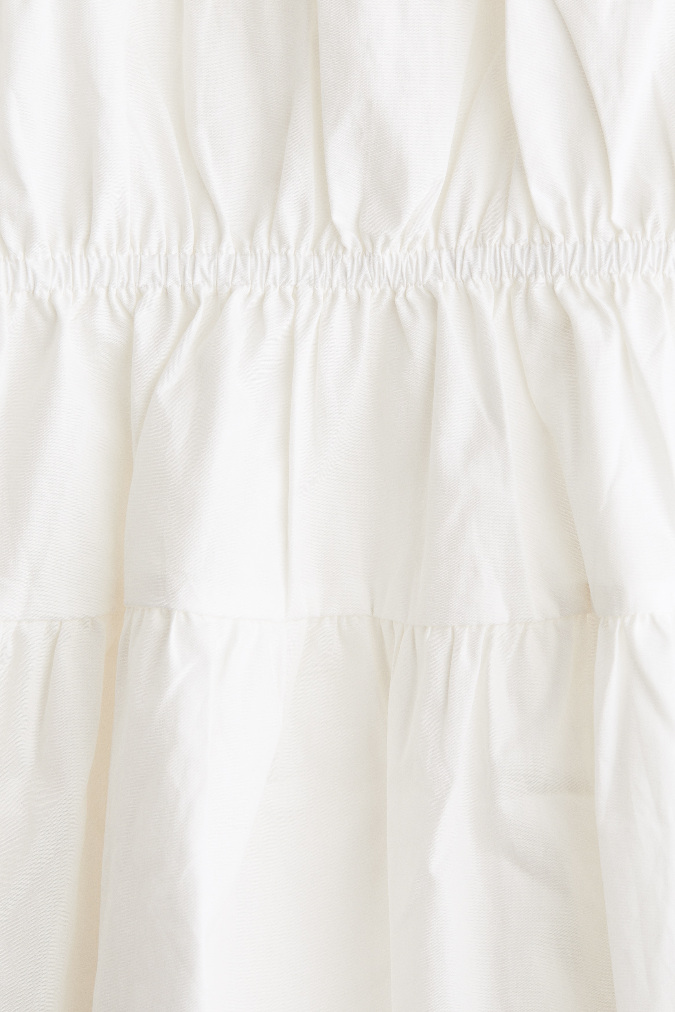 Drawstring-detail poplin dress