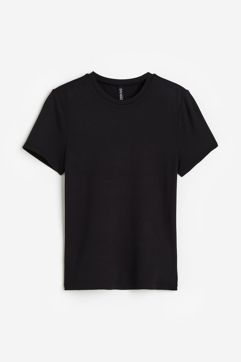 Women's Black Fitted T-shirt H&M CA