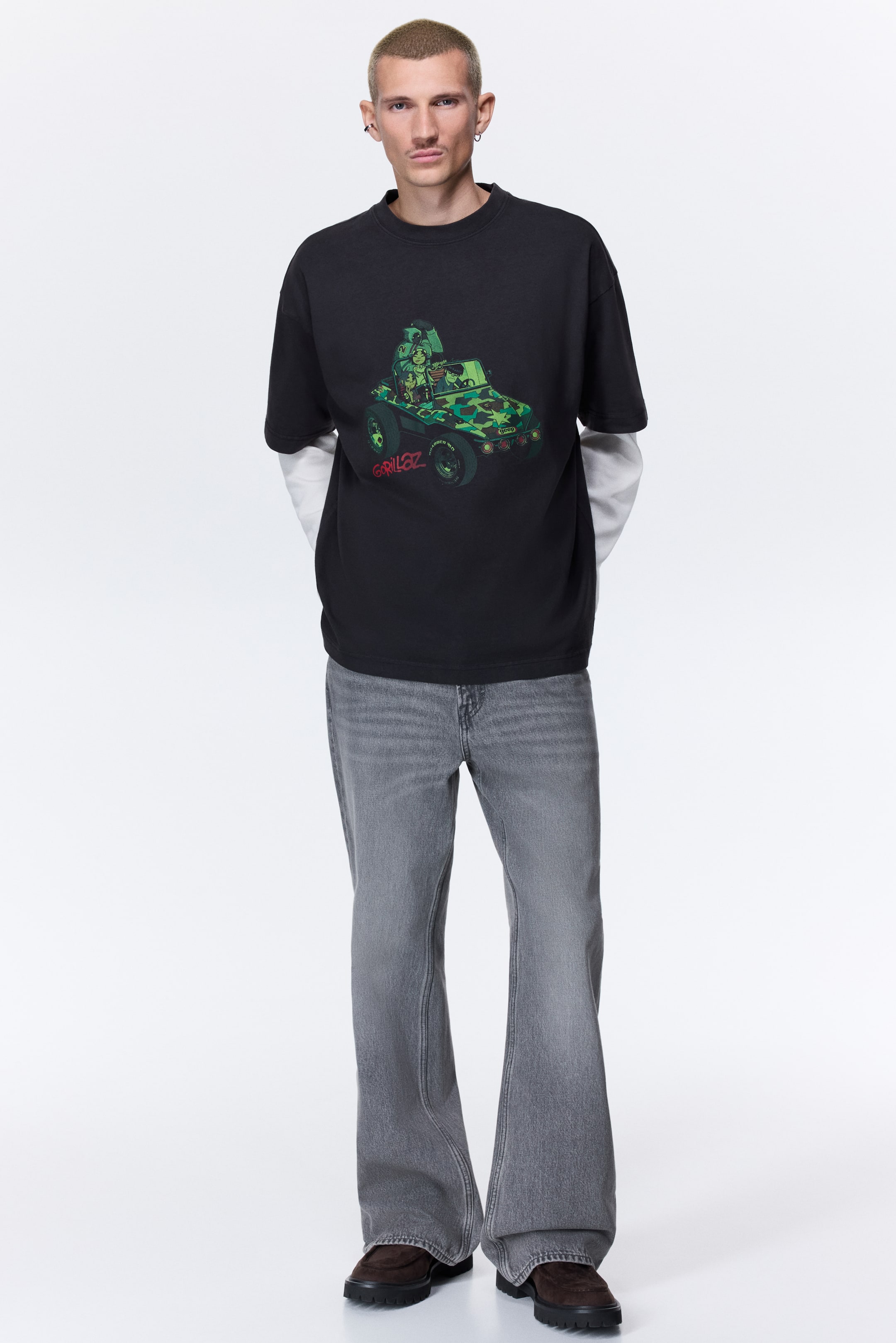 T-shirt Grande Taille 3XL 54/56 Kiabi - Noir Avec Imprimé Coloré Wild Love, Neuf