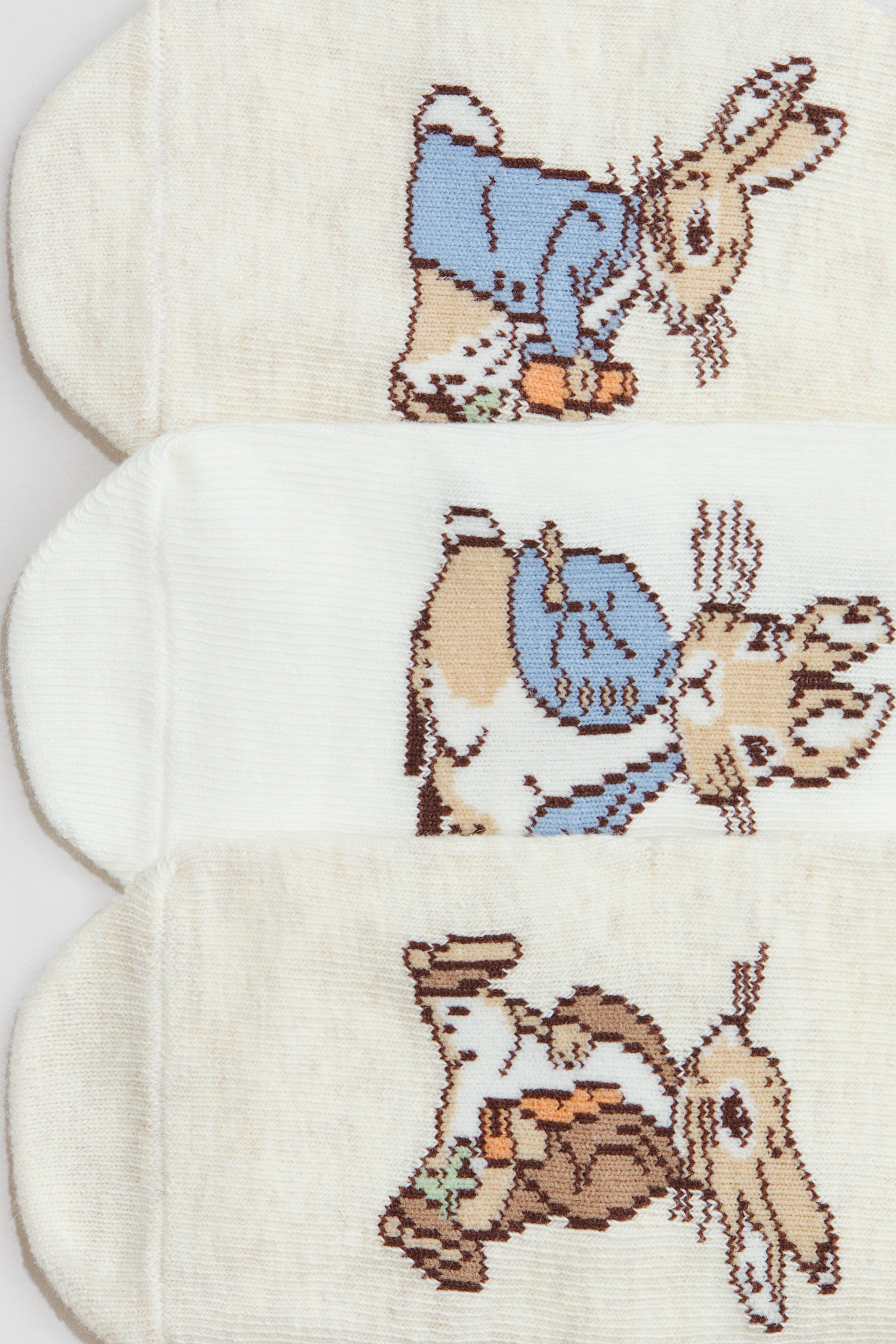 Ampliar la imagen: 3-pack de calcetines con diseño - Beige/Peter Rabbit - Kids | H&M MX 2
