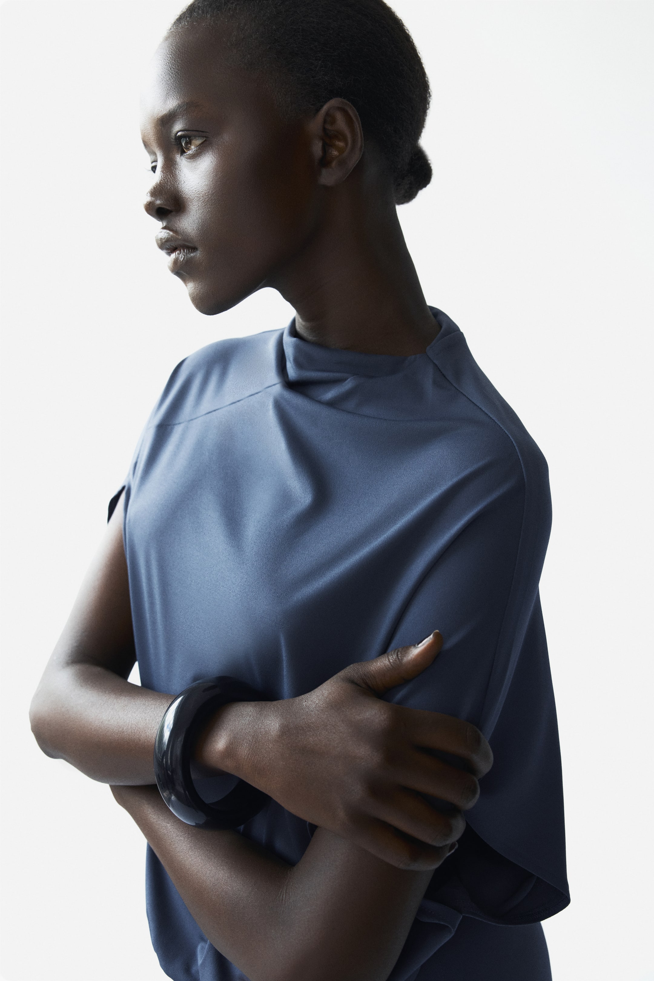 Draped Asymmetric Dress