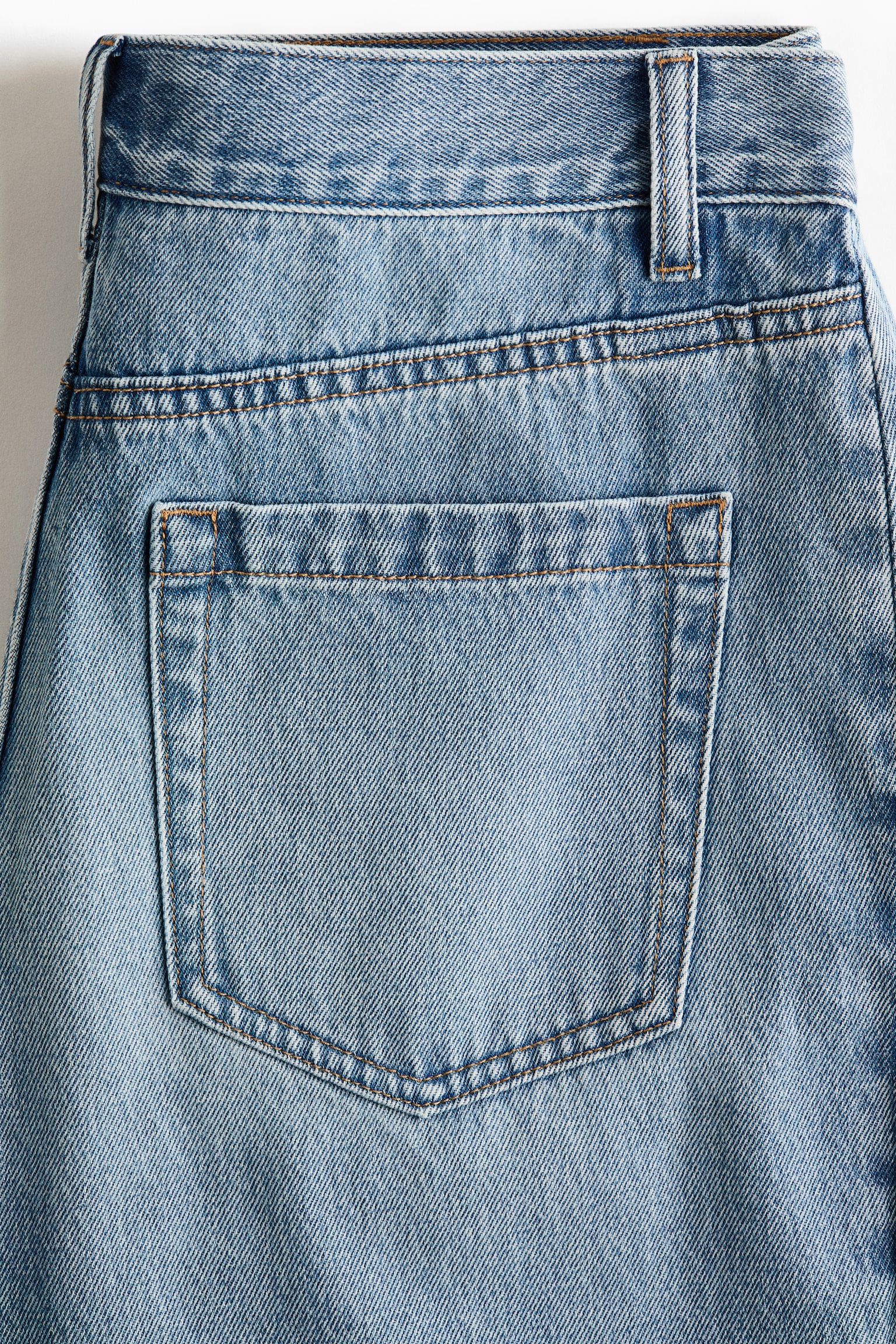 Barrel Regular Waist Jeans - Light denim blue/Dark denim blue - 5