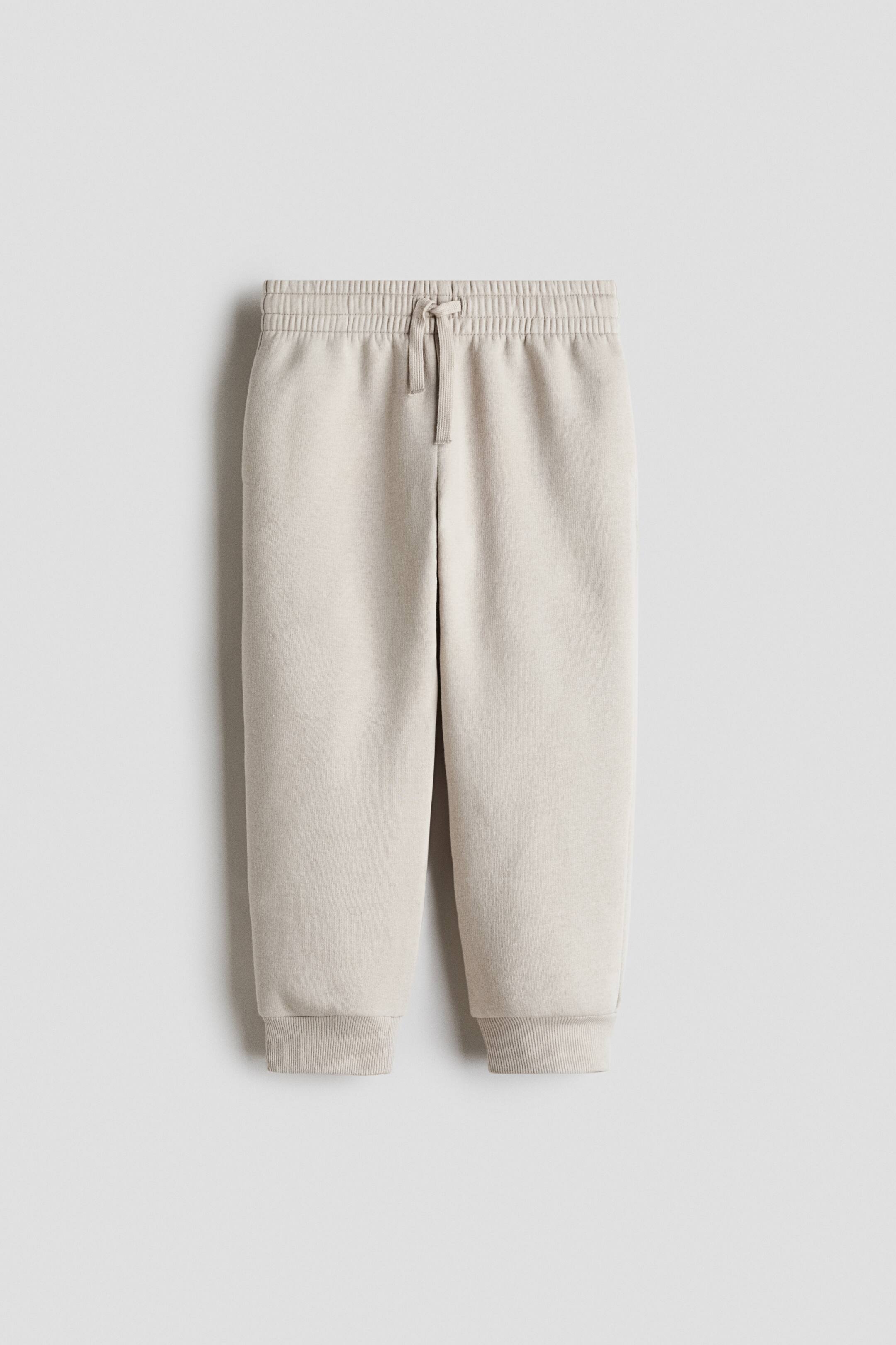 View larger image: Brushed-inside joggers - Light beige - Kids | H&M 1