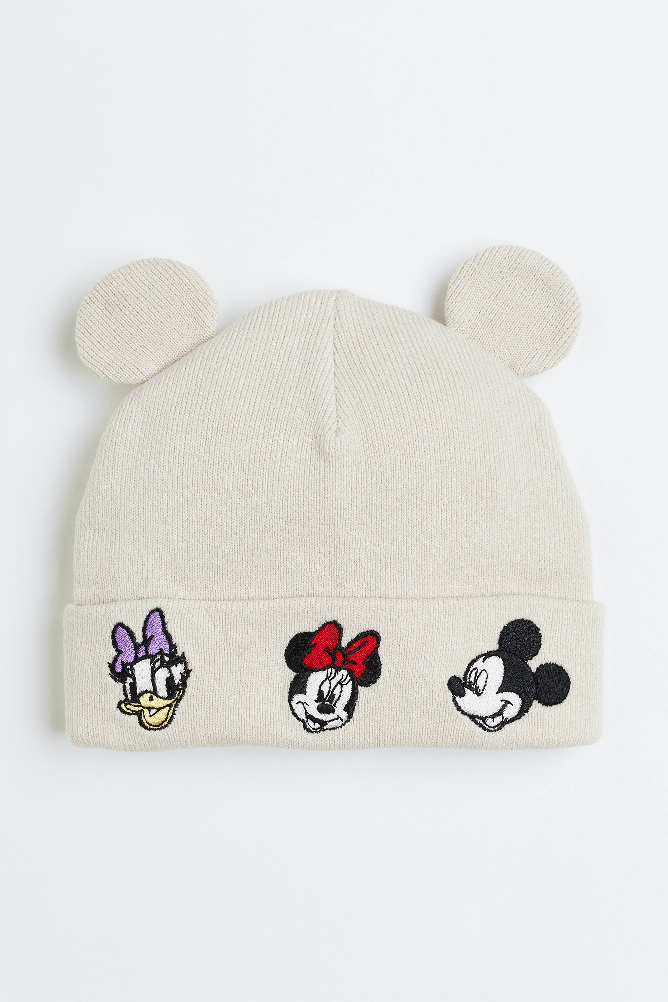 Motif-detail hat - Light beige/Minnie Mouse - Kids | H&M GB