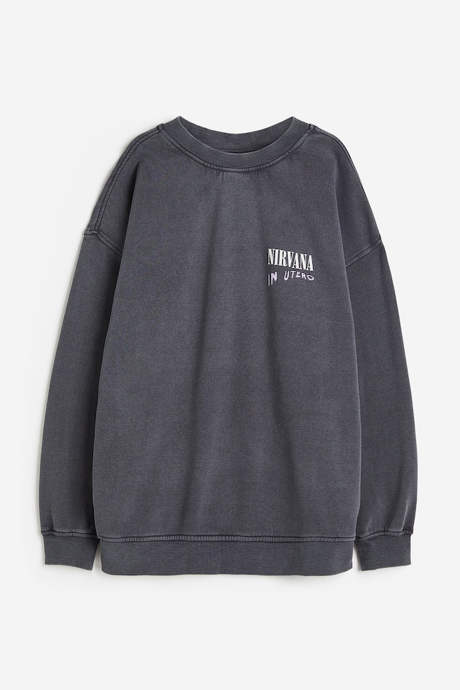 Oversized printed sweatshirt - Dark grey/Nirvana/White/Formula 1/Cream/Mickey Mouse/Navy blue/Oxford University/dc/dc/dc/dc - 2