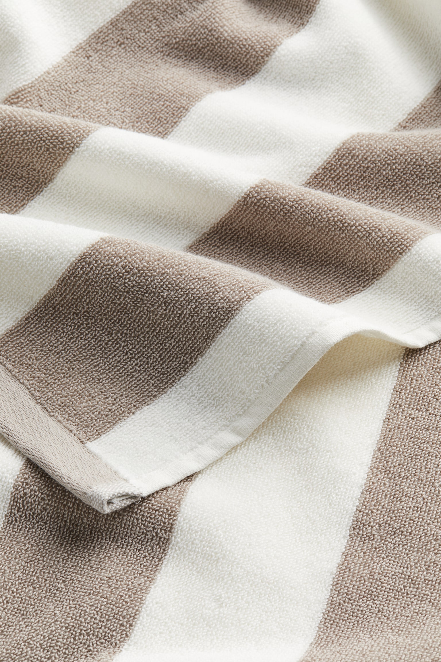 Bath towel - Beige/Striped/Light dusty blue/Striped/Brown/Striped/Yellow/Striped/Brown/Striped - 3